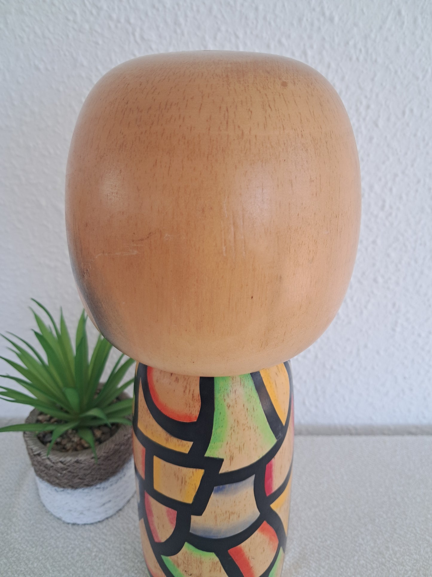 Exclusive BIG Sosaku kokeshi made by Yuji Kwase (1938-)