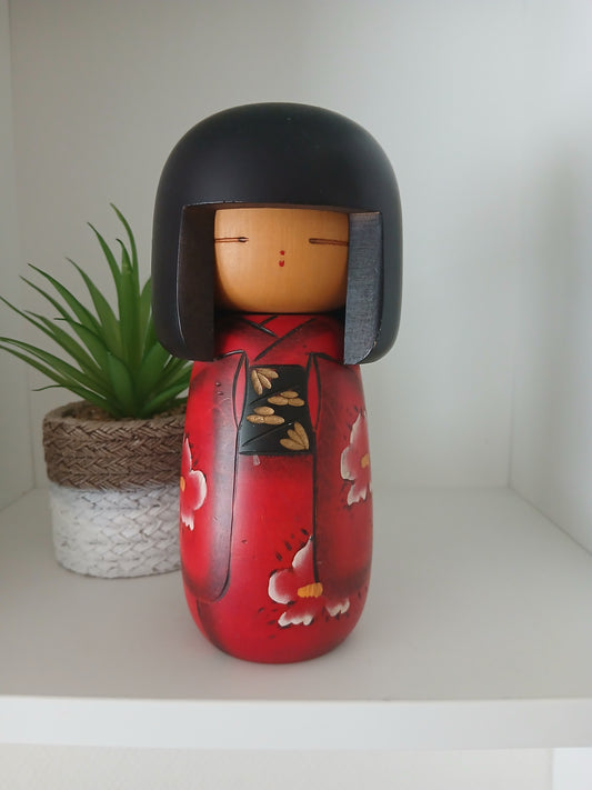 Vintage Gumma Kokeshi by Masae Fujikawa (1942-2015)
