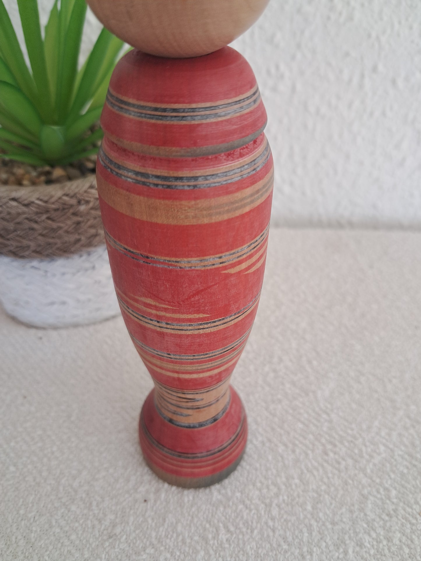 Rare Vintage Traditional Tsuchiyu kokeshi by Niyama Sakyo（1934～）