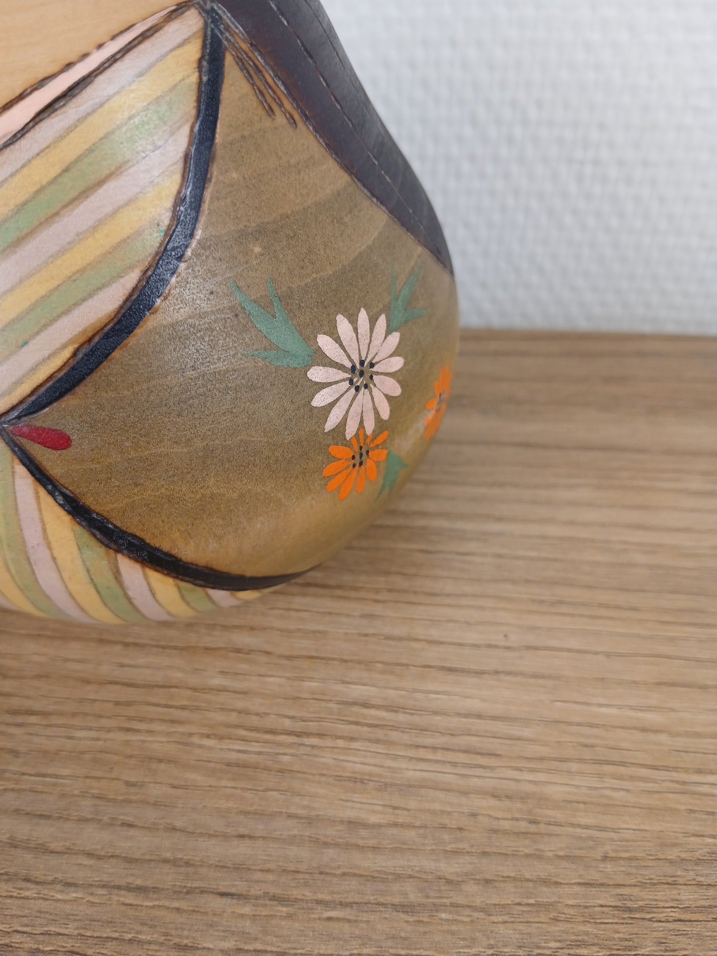 Vintage creative kokeshi by Kishi Sadao (1932-1998)