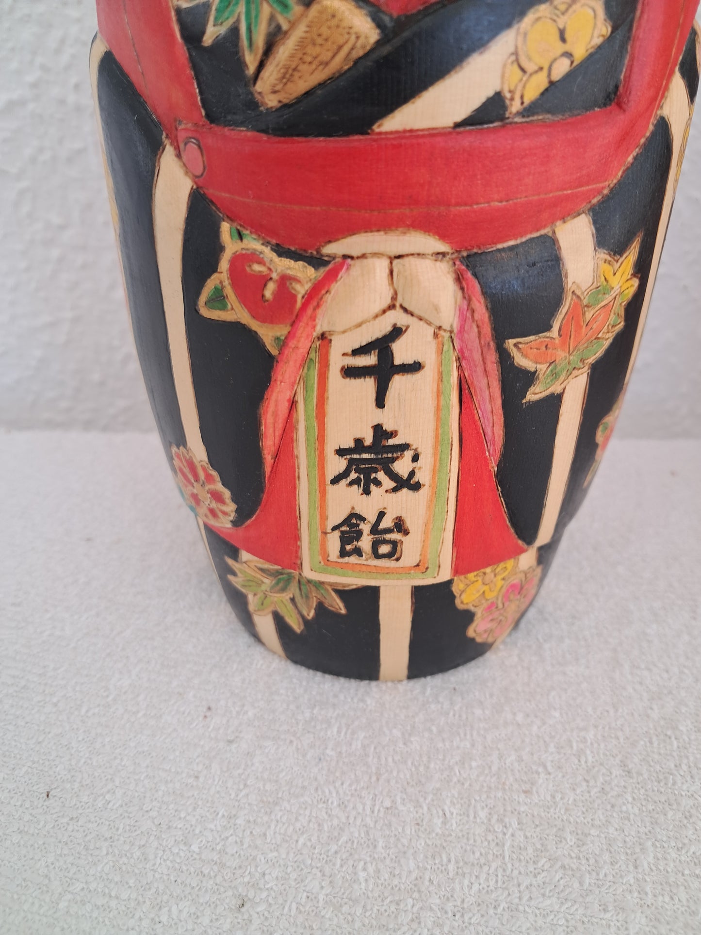 Exclusive Kokeshi made by Yuko Yamazaki (1956-)