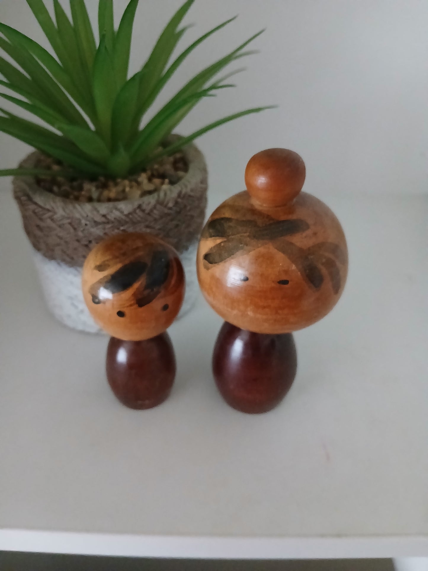 Lovely vintage set creative kokeshi- Mother and Child