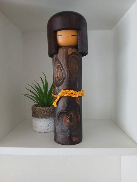 Vintage big Gumma kokeshi by Usaburo