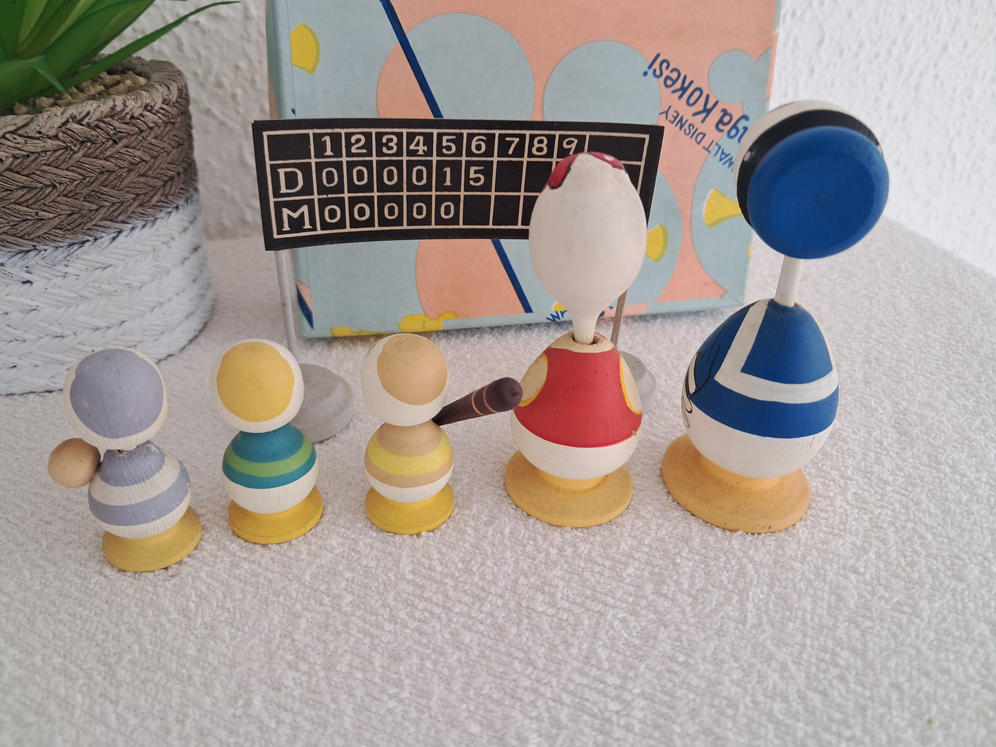 Vintage set kokeshi from Walt Disney - Donald duck 60s