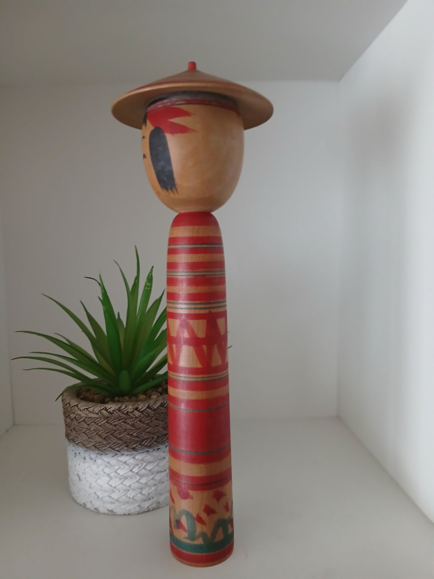 Vintage traditional Tsuchiyu kokeshi by Abe Katsuhide (1924-2000)