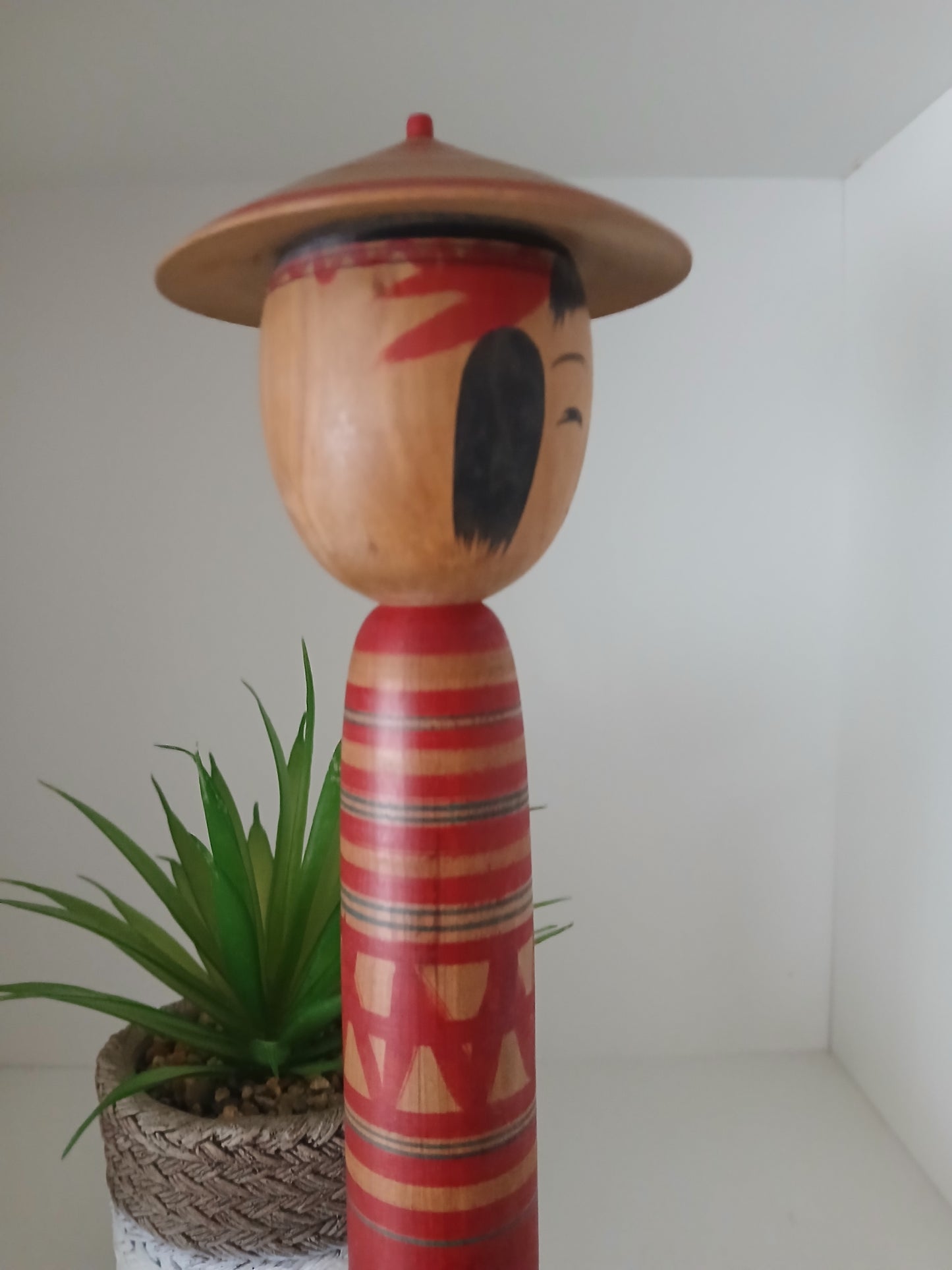 Vintage traditional Tsuchiyu kokeshi by Abe Katsuhide (1924-2000)
