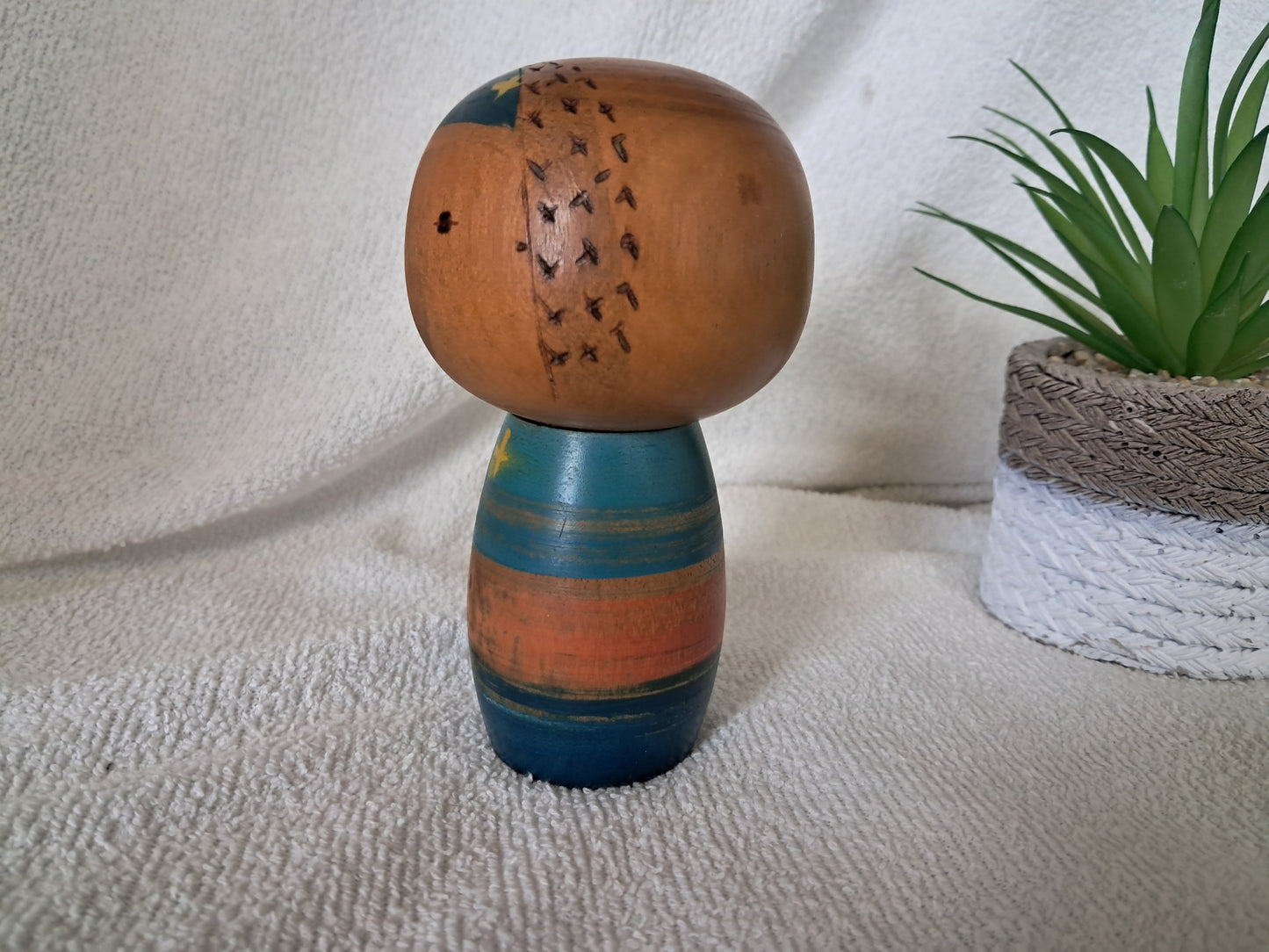 Rare Vintage Sosaku kokeshi by Hiroe Fukushima