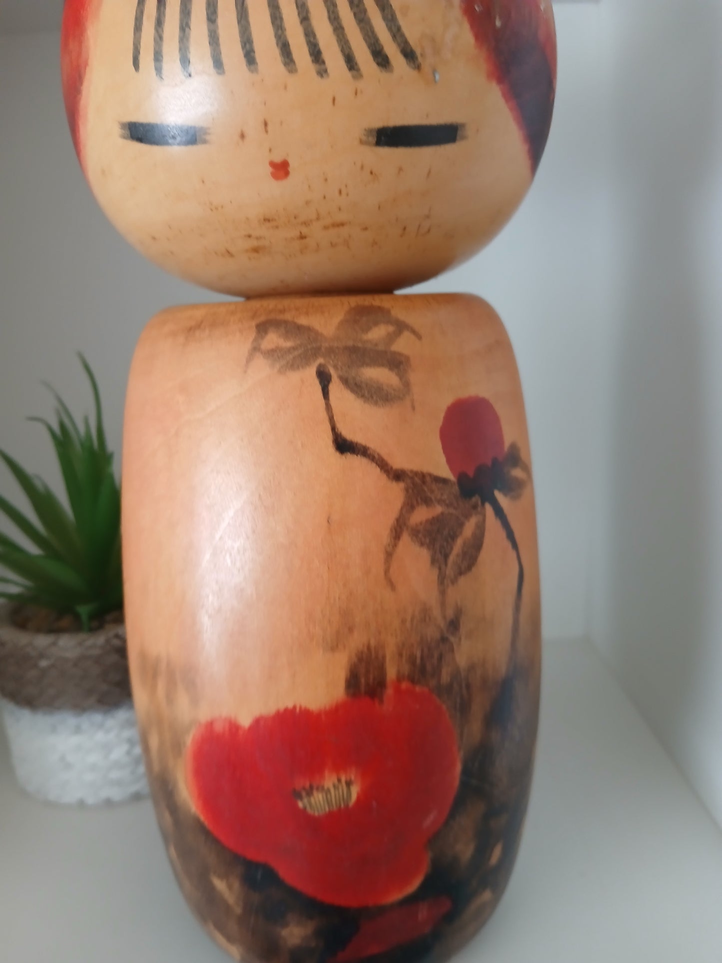 Rare vintage sosaku Kokeshi made by Masao Watanabe (1917-2007)