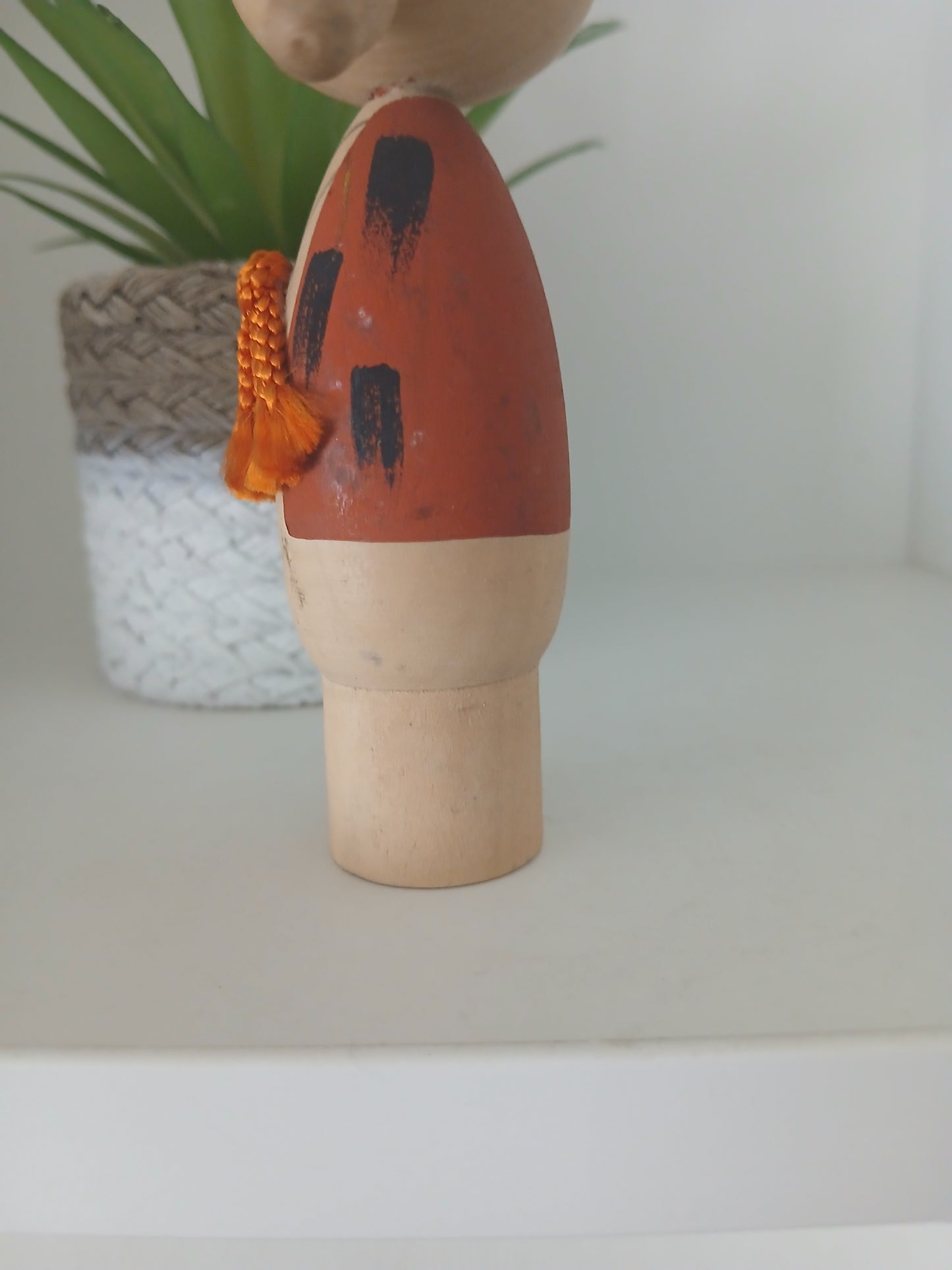 Cute creative kokeshi with lovely pigtails