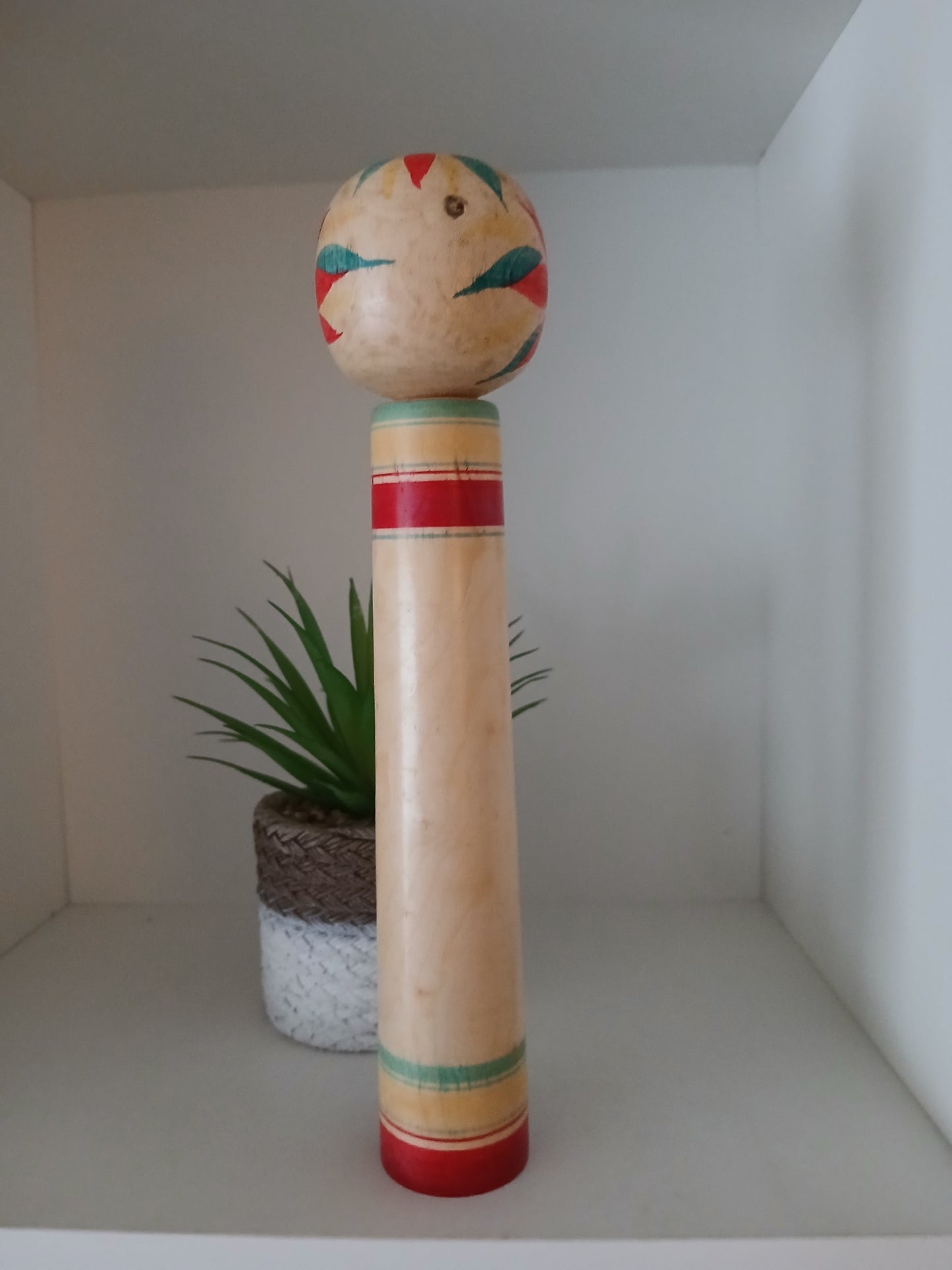 Vintage traditional Nanbu kokeshi by Sasaki Kakuhei