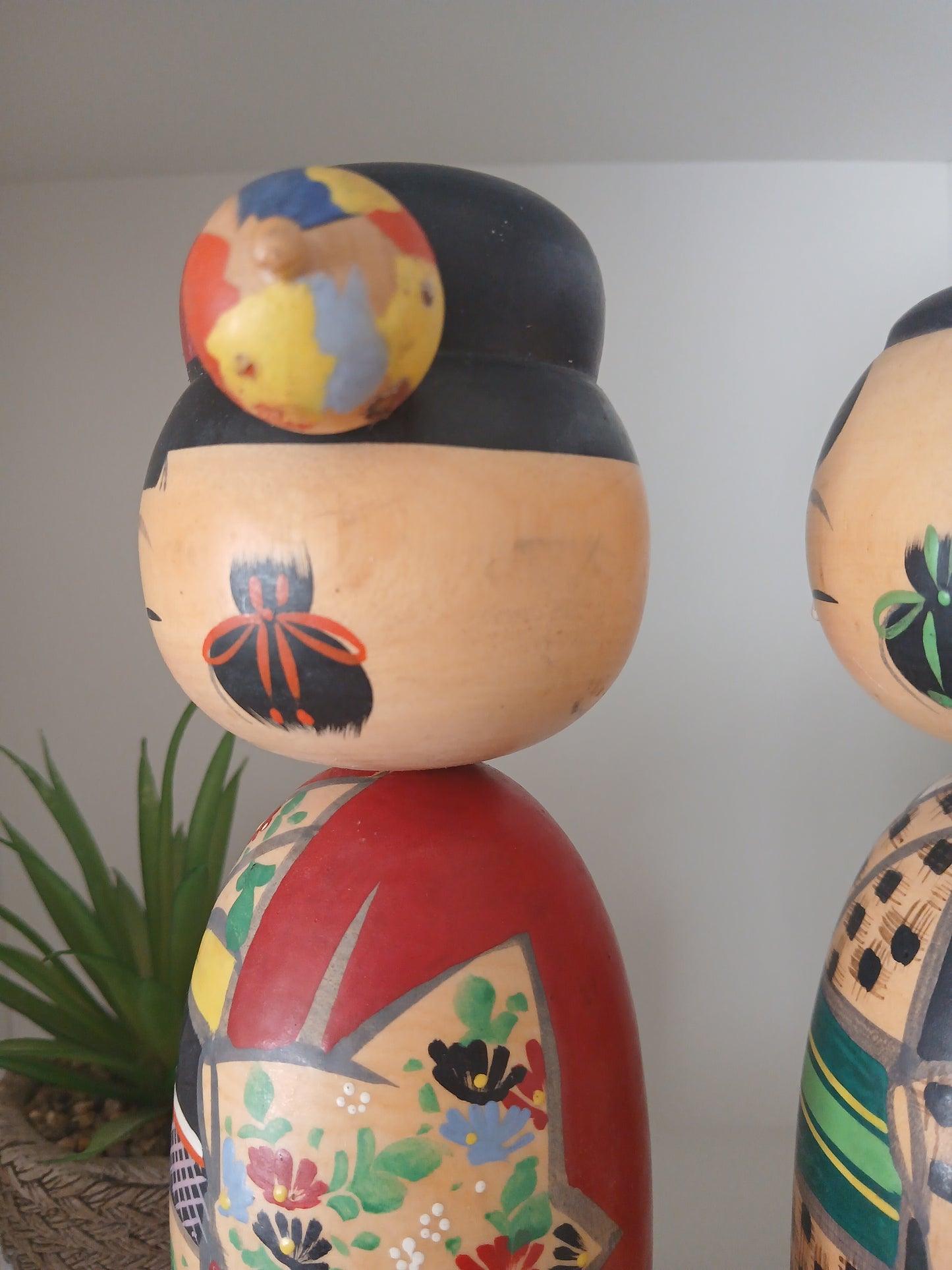 Vintage set of Donko kokeshi