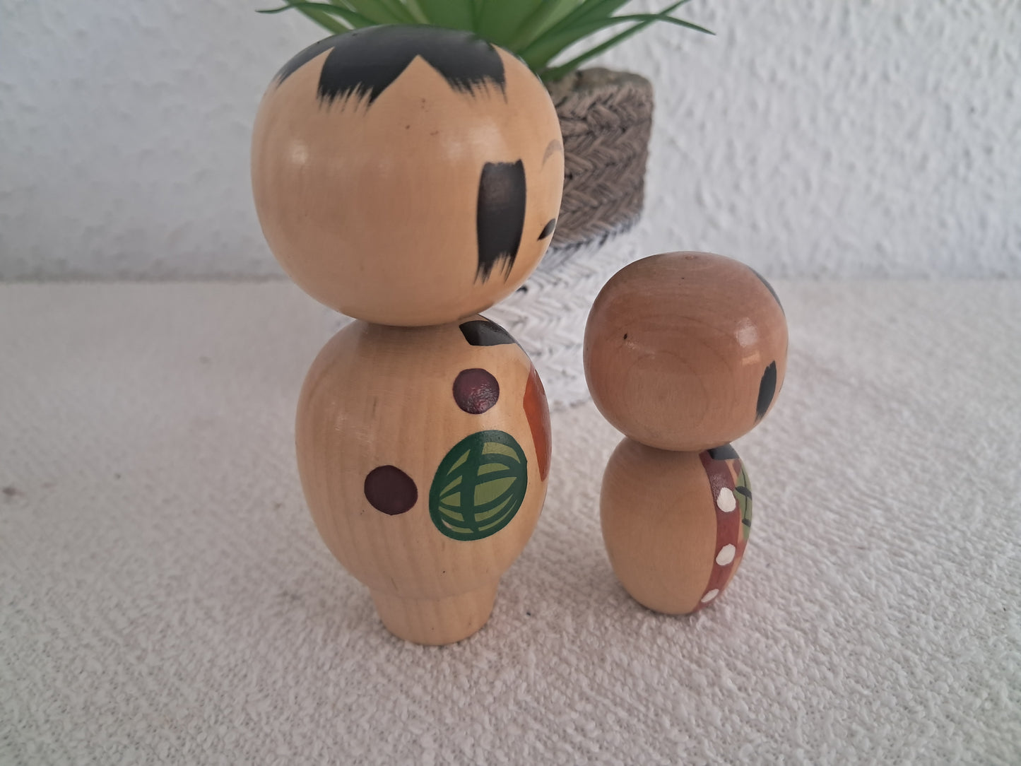 Cute set Sosaku kokeshi- Father and son