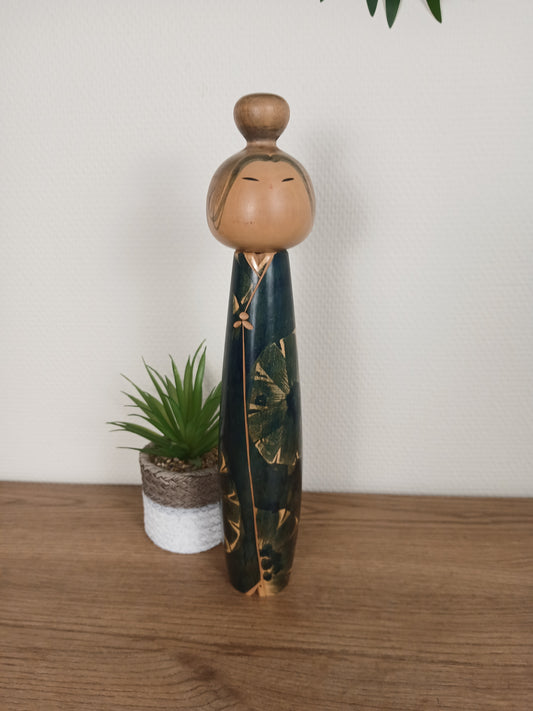 Rare Vintage Sosaku Kokeshi by Issetsu Kuribayashi (1924-2011)