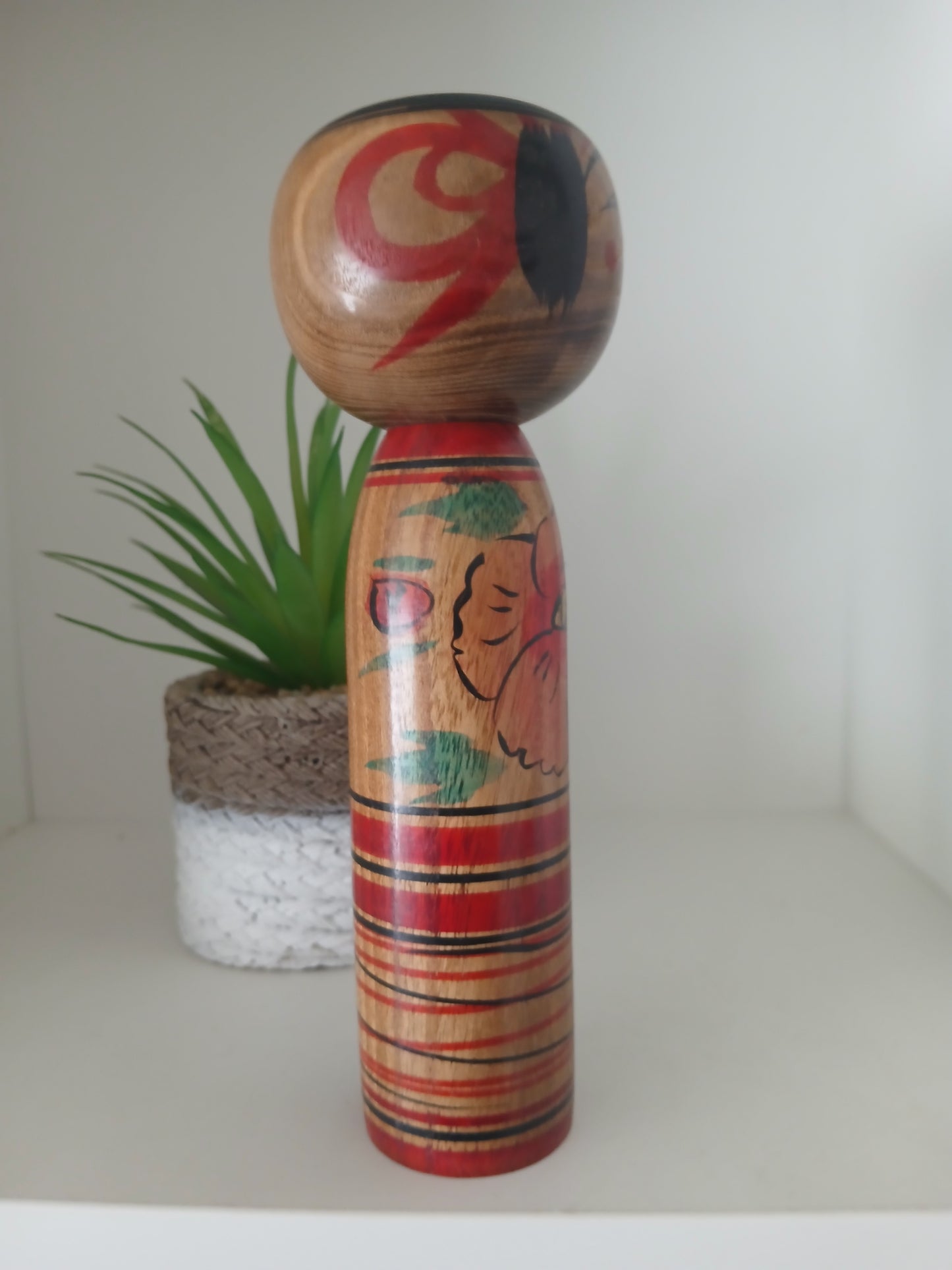 Vintage traditional Nakanosawa kokeshi