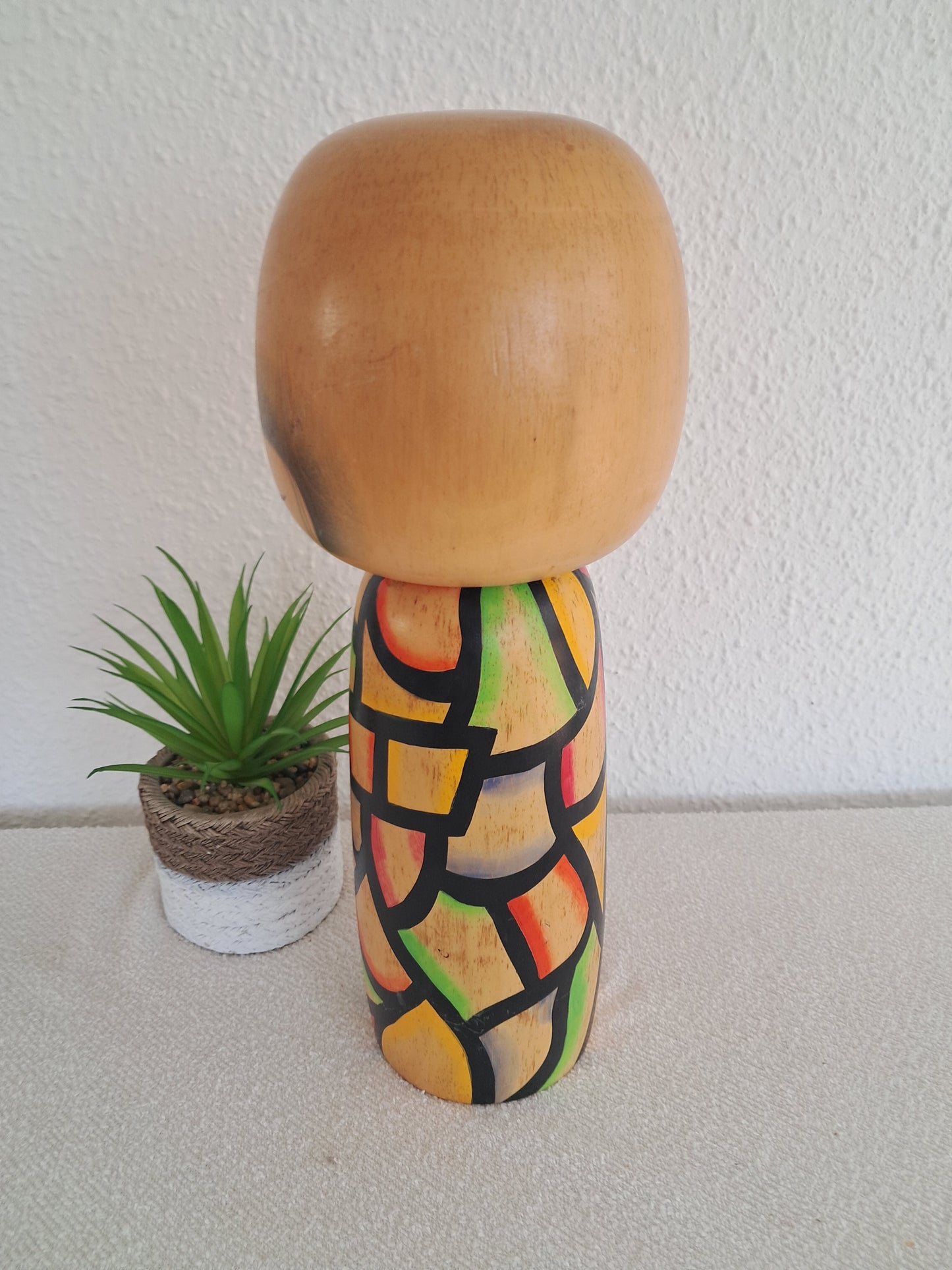 Exclusive BIG Sosaku kokeshi made by Yuji Kwase (1938-)