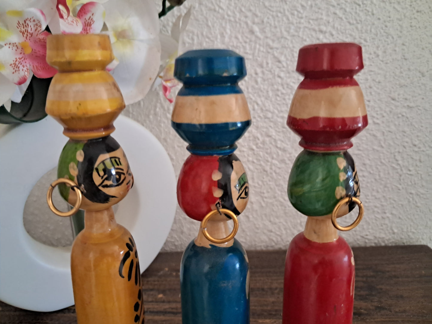 Set off 3 creative kokeshi