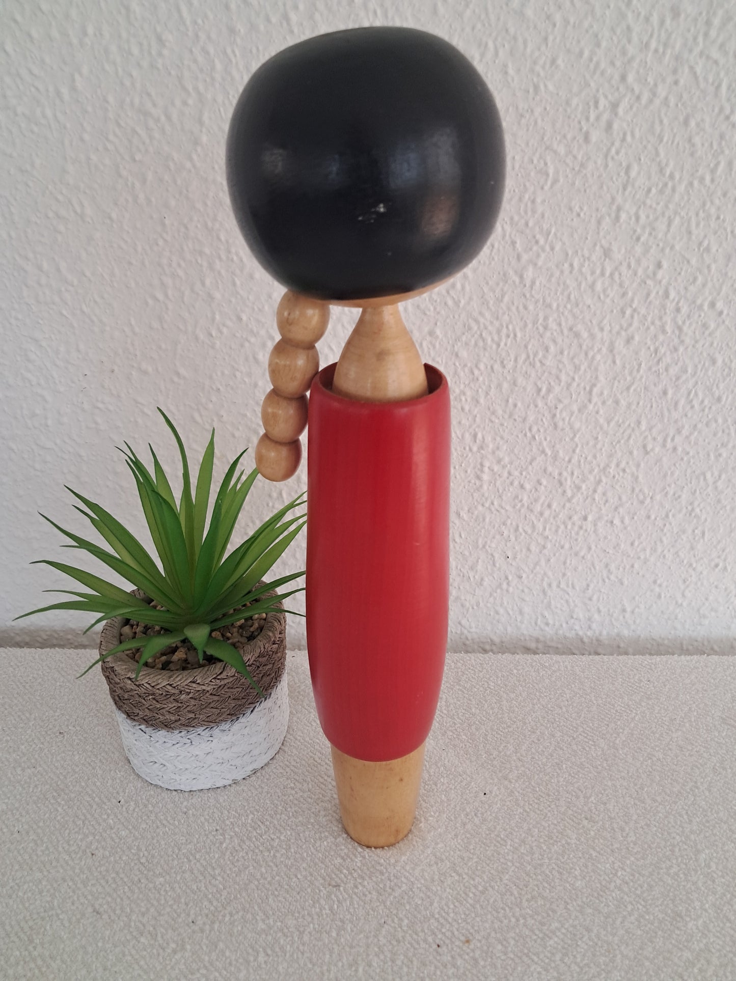 Vintage Creative Kokeshi with Ponytail by Eiko Shibata (1924-)