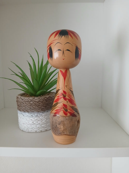 Vintage traditional Togatta kokeshi by Igari Katsuhiko (1918-1996)