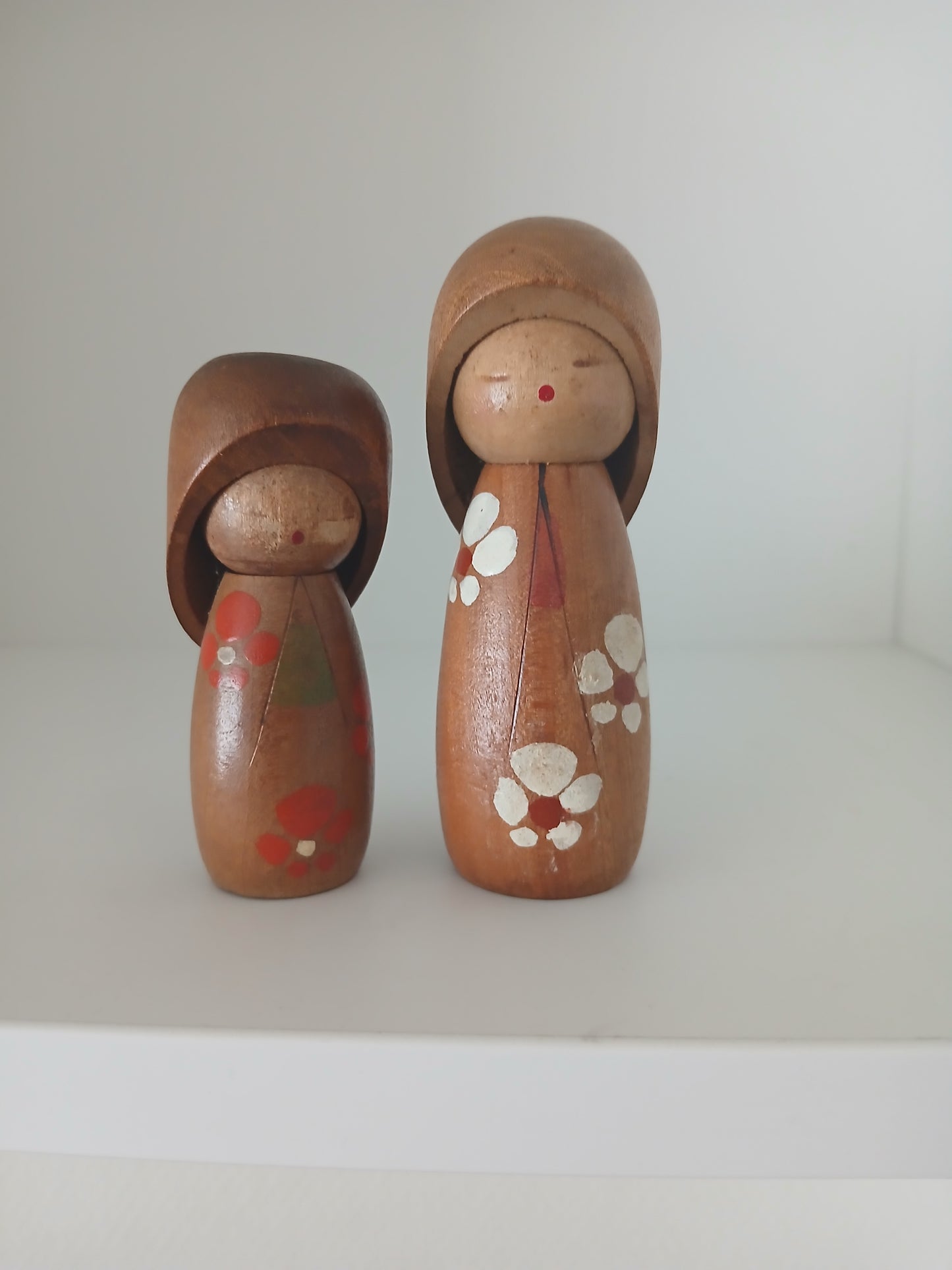 Vintage set off creative kokeshi by Masashi Takeda (1930-2015)