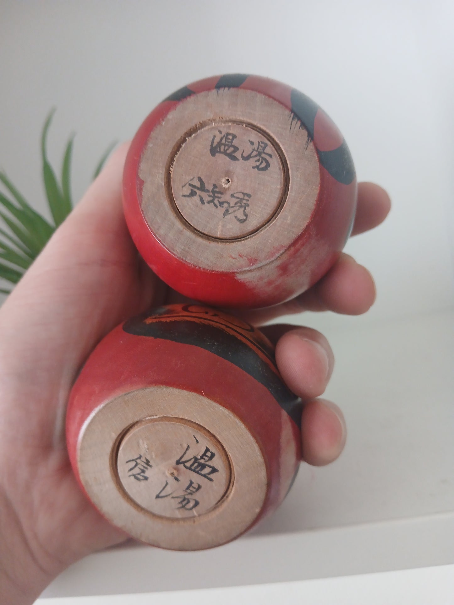 Vintage set Daruma kokeshi