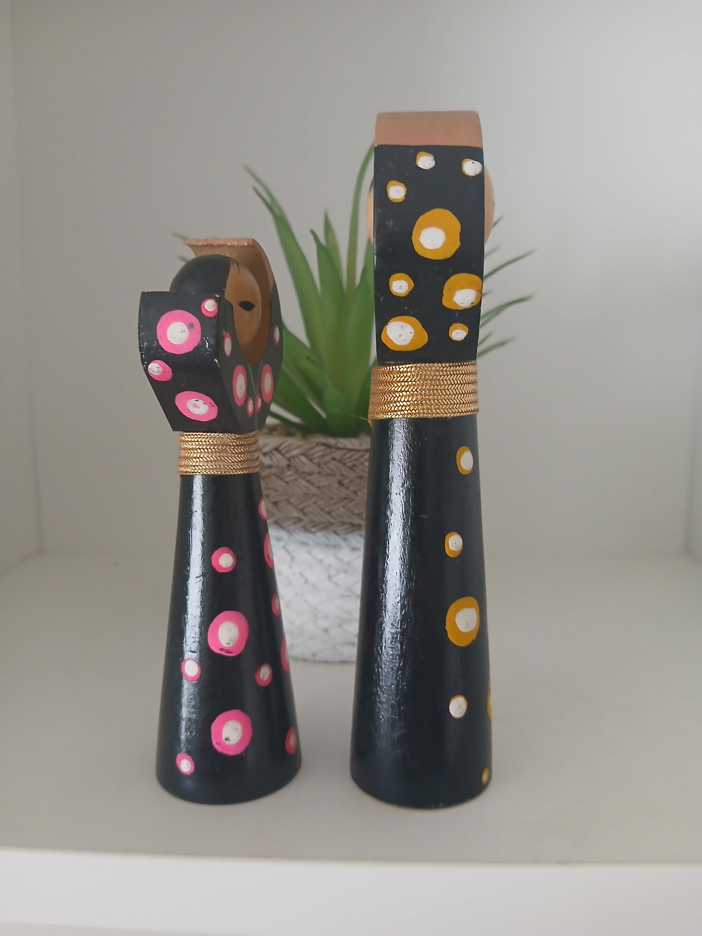 Lovely set creative kokeshi - Mother and child