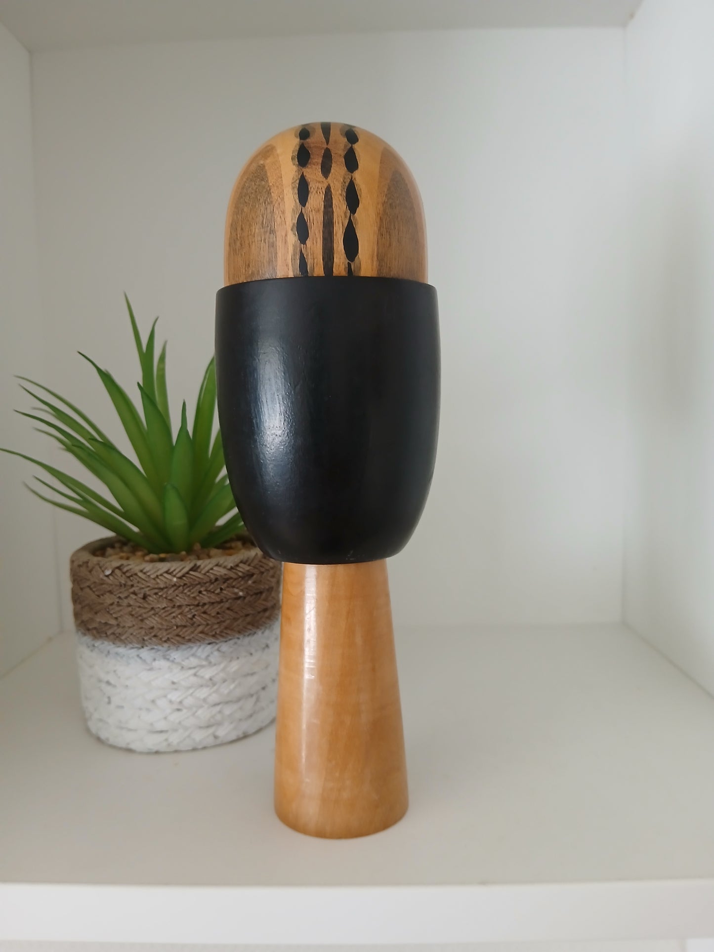 Rare creative kokeshi by renowned artisan Ikuyoshi Yokozuka