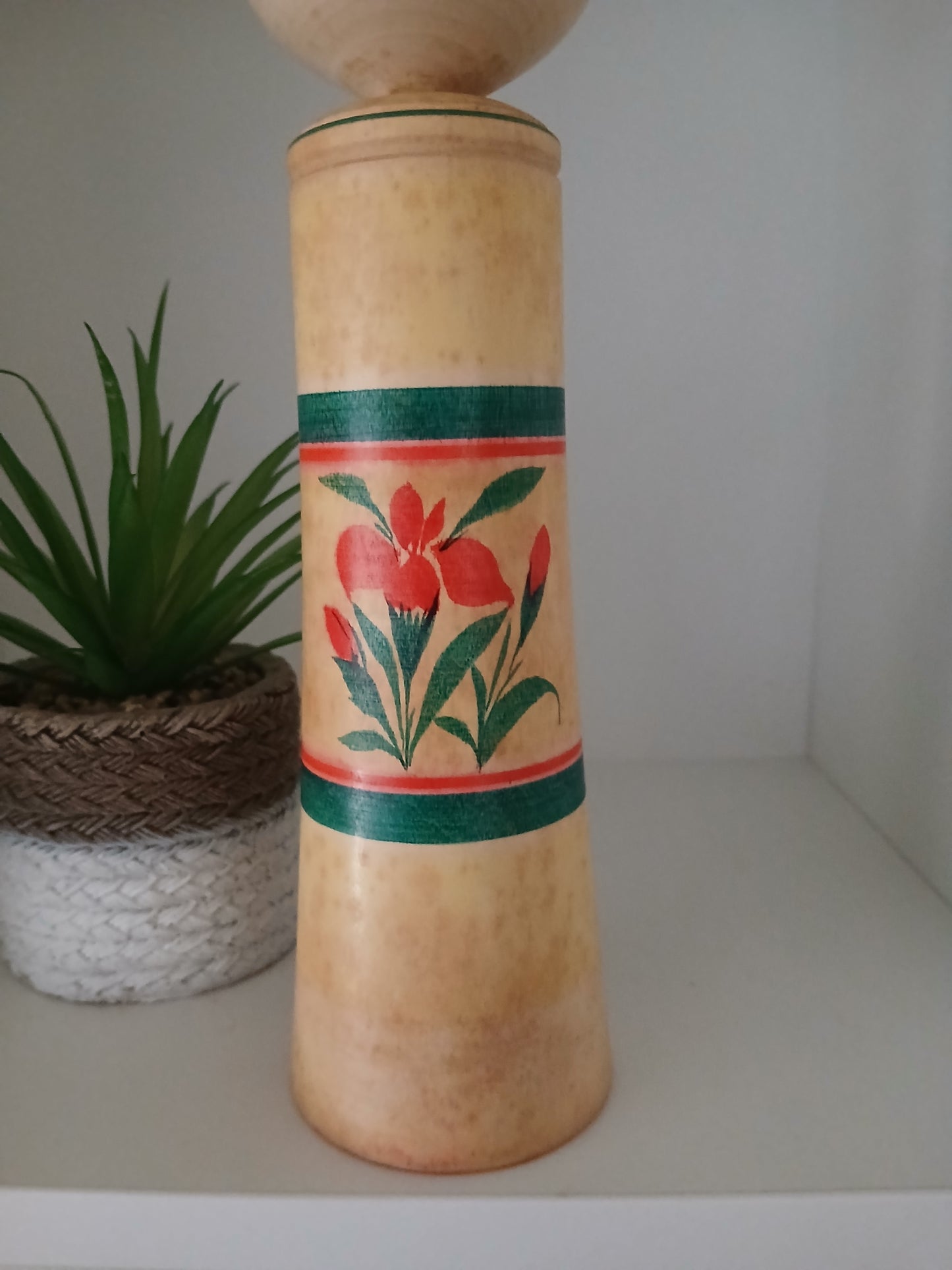 Vintage traditional Naruko Kokeshi by Shoji Sakurai (1927-2011)