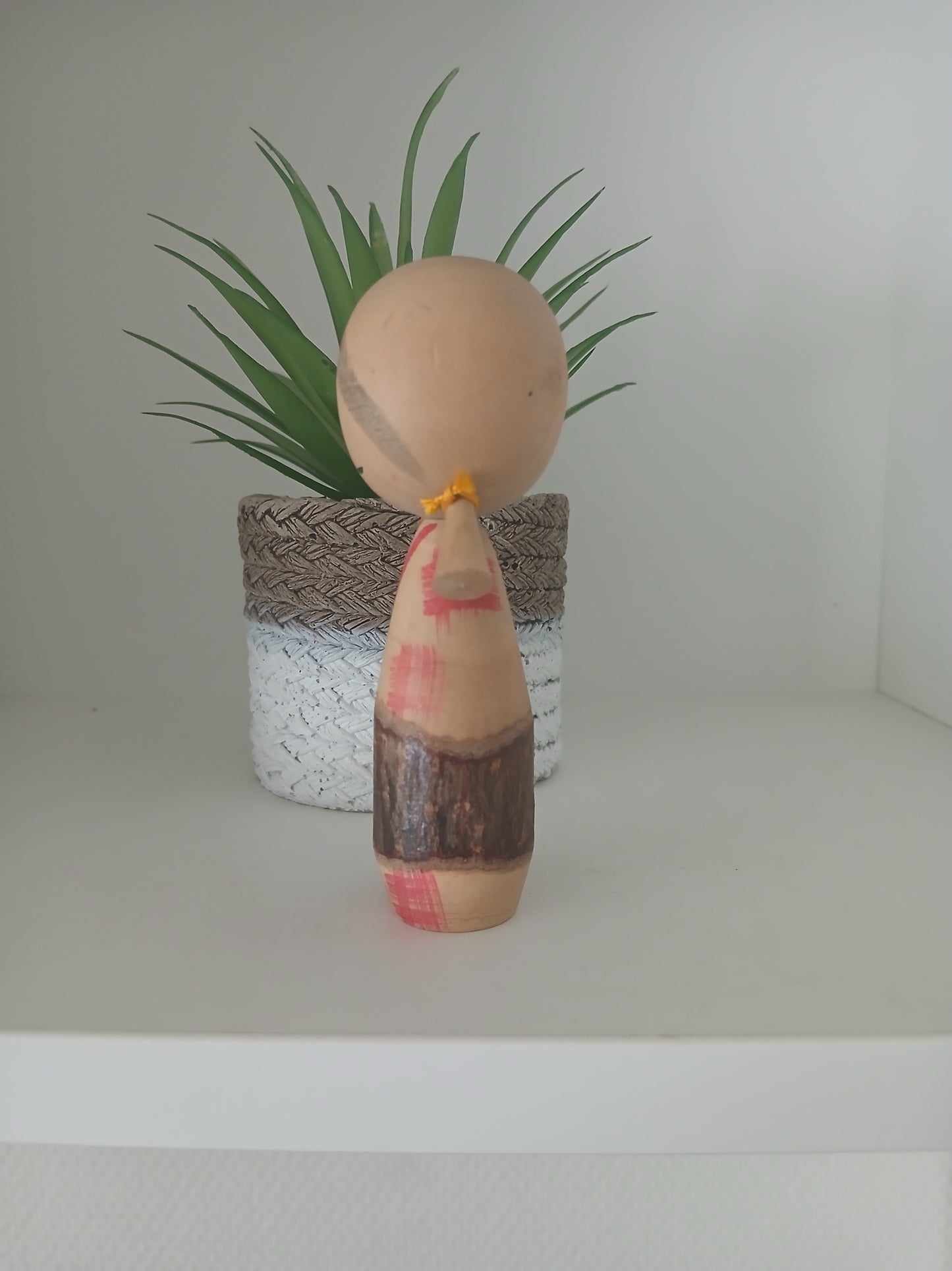 Cute creative kokeshi with lovely pigtails