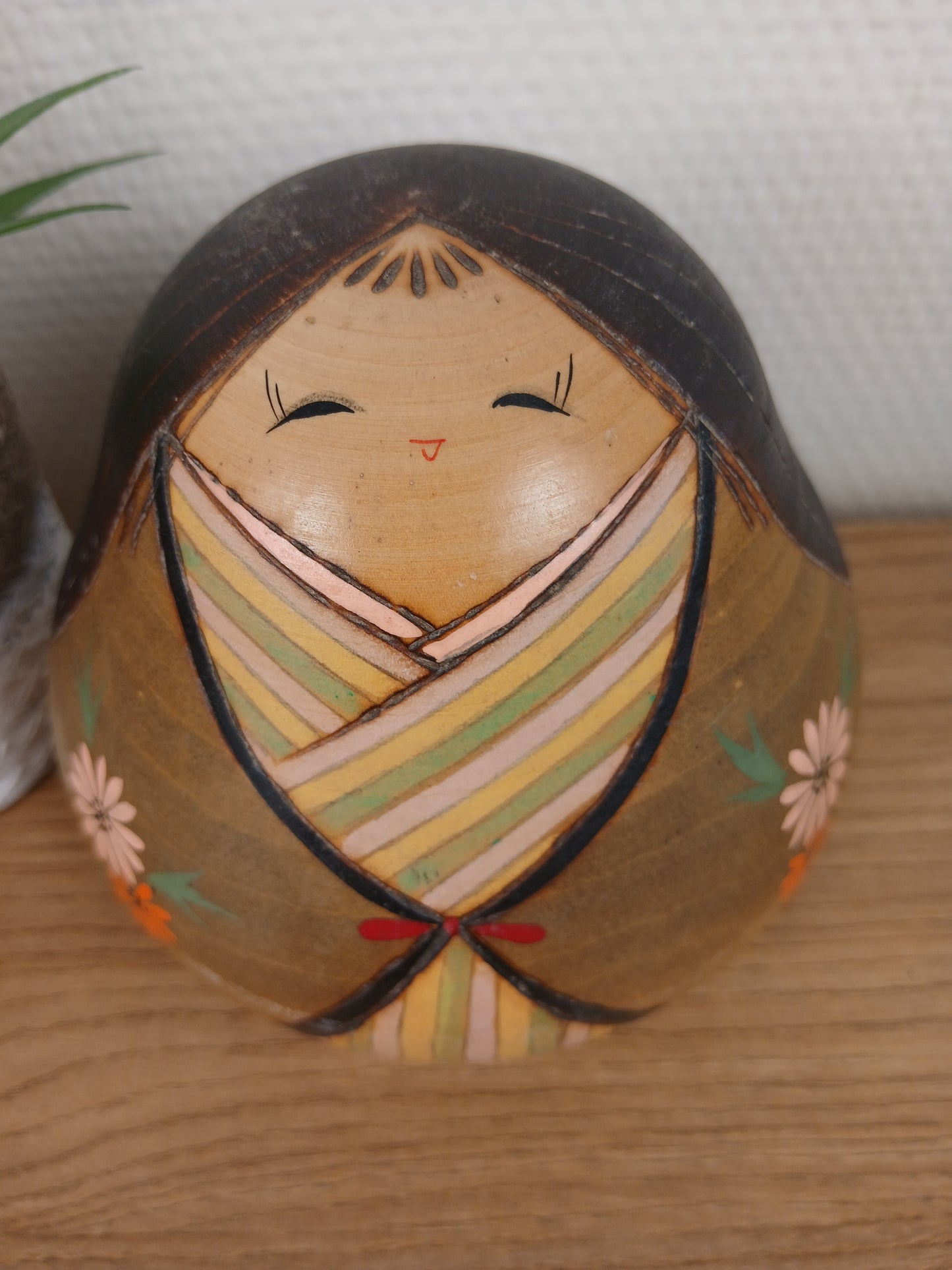 Vintage creative kokeshi by Kishi Sadao (1932-1998)