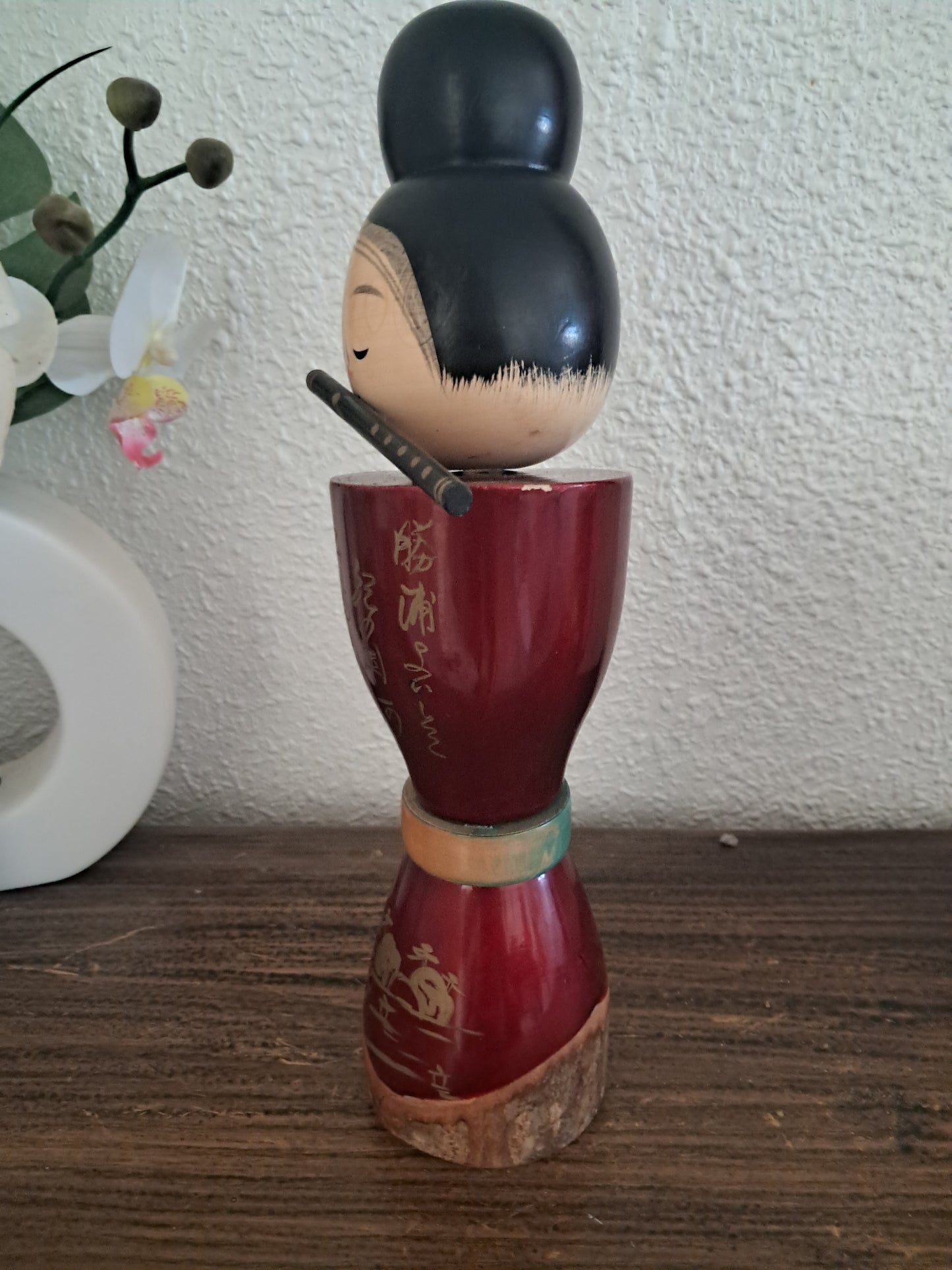 Beautiful vintage creative kokeshi made by Takahashi Tasturo