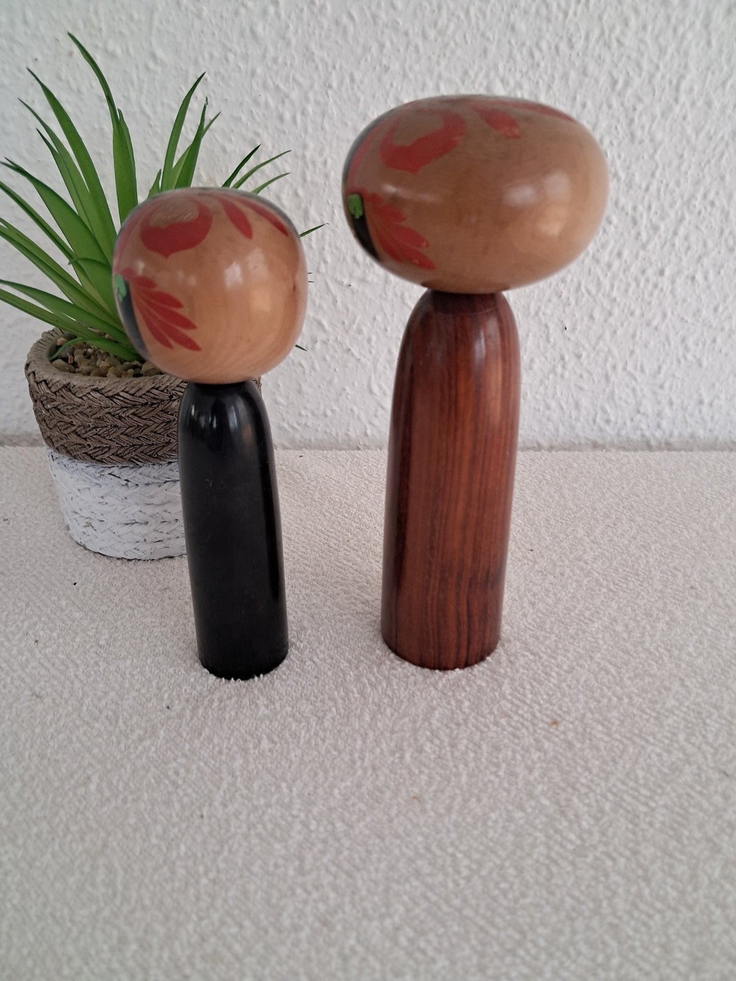 Set off two Rare Vintage Creative Kokeshi by Hitokura Masamkido