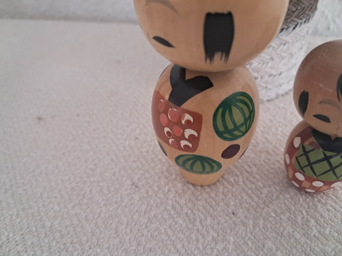 Cute set Sosaku kokeshi- Father and son