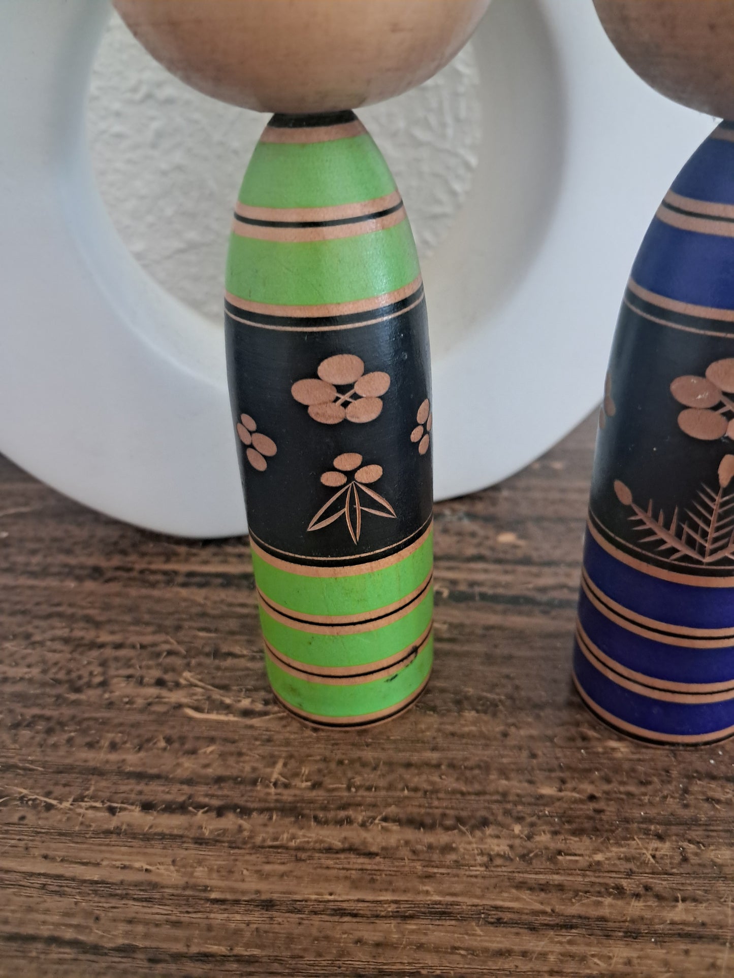 Vintage set creative Kokeshi by Misui