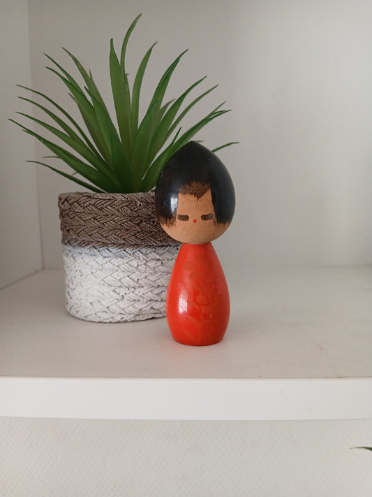 Rare Vintage Creative Kokeshi By Hideo Ishihara (1925-1999)