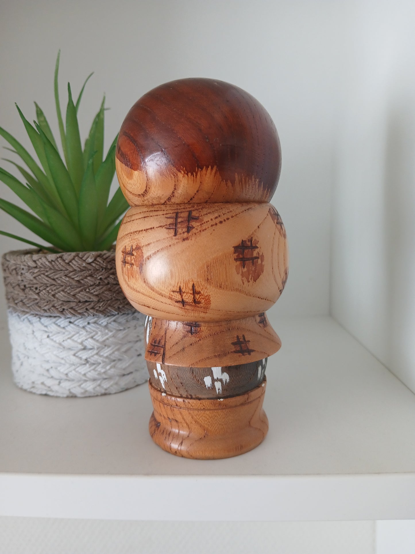 Rare Vintage Sosaku Kokeshi by Aoki Ryoka (1931-) 