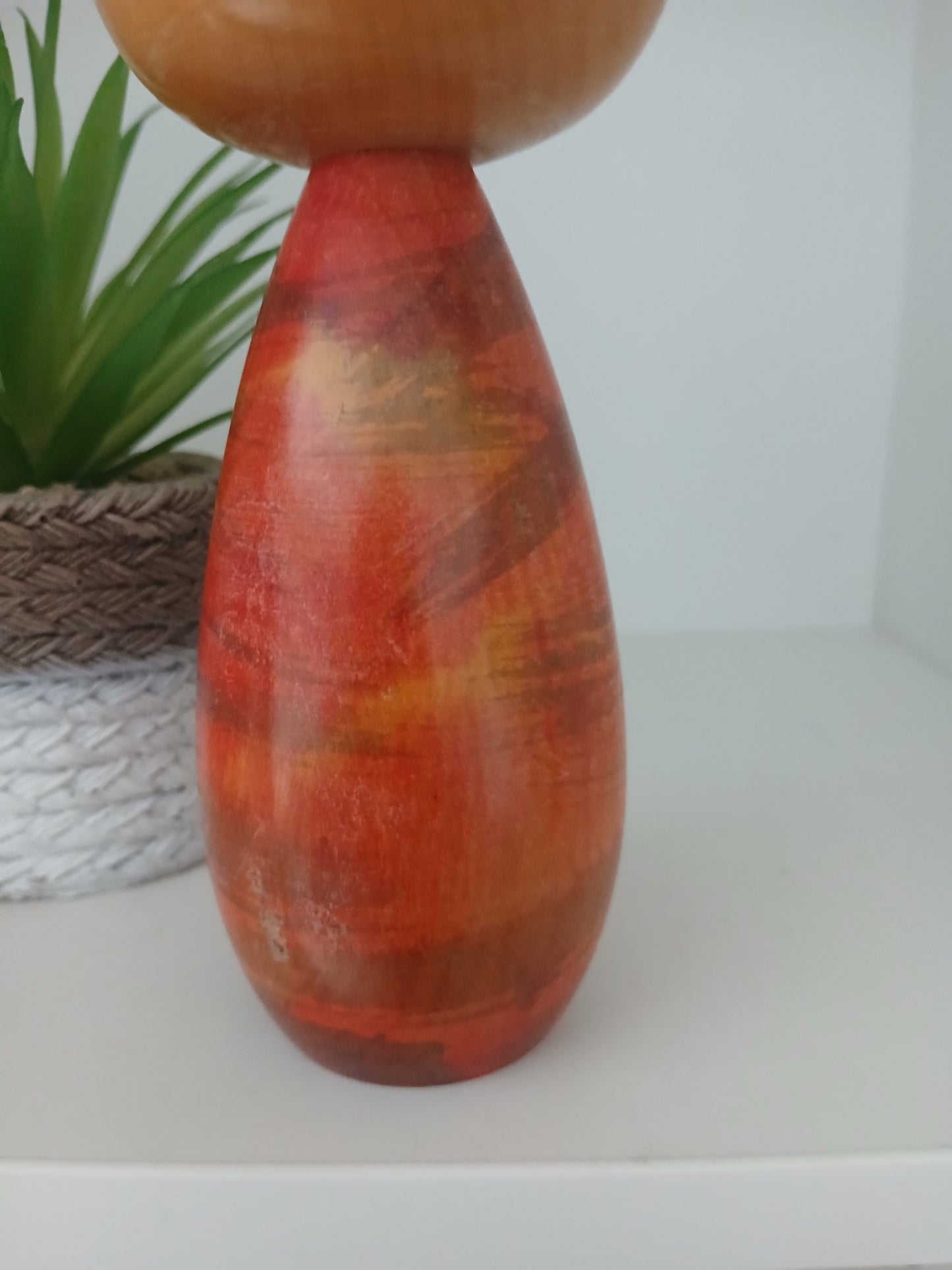 Rare Sosaku kokeshi by Takahashi Akinori (1957-)