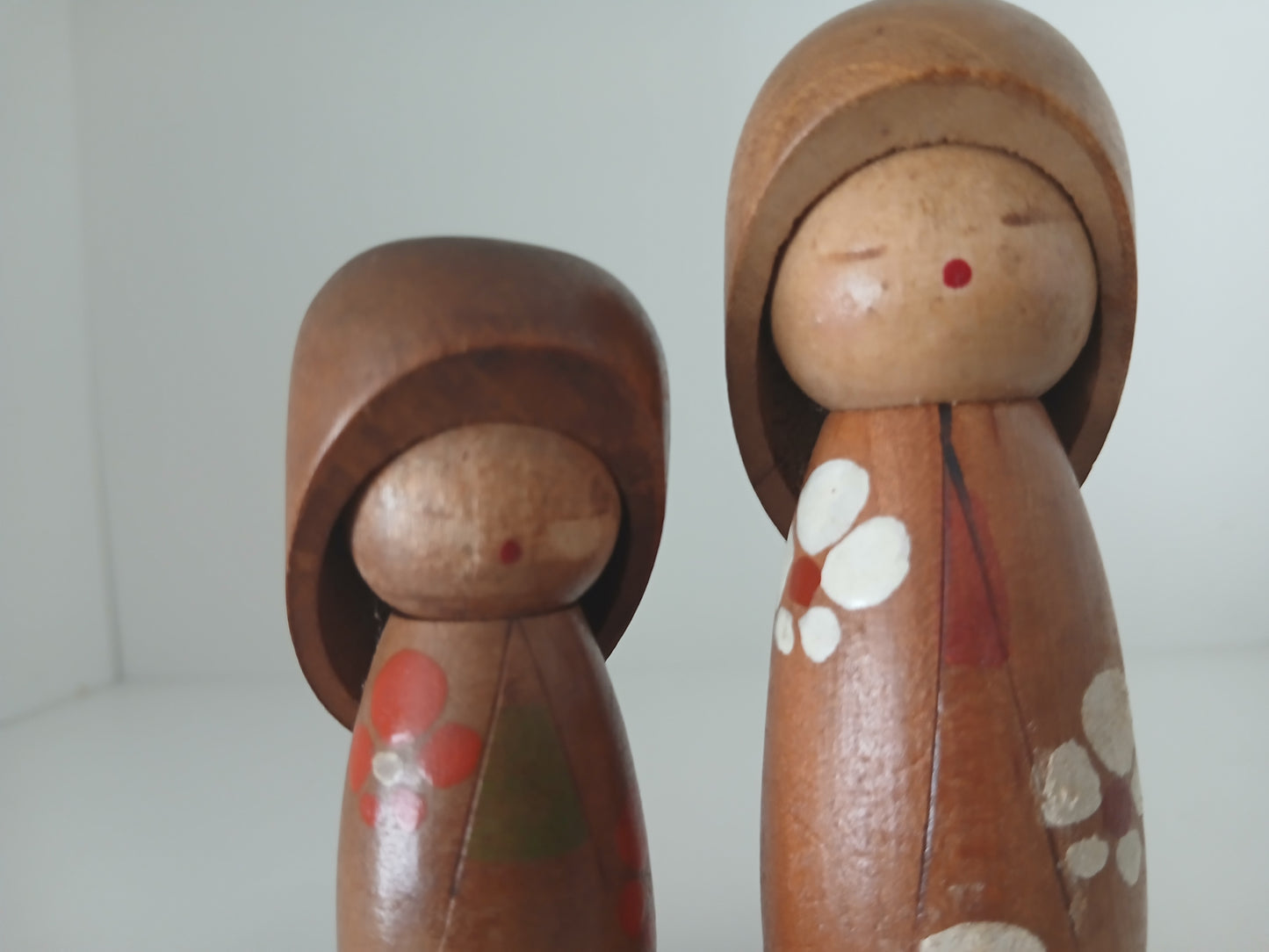 Vintage set off creative kokeshi by Masashi Takeda (1930-2015)