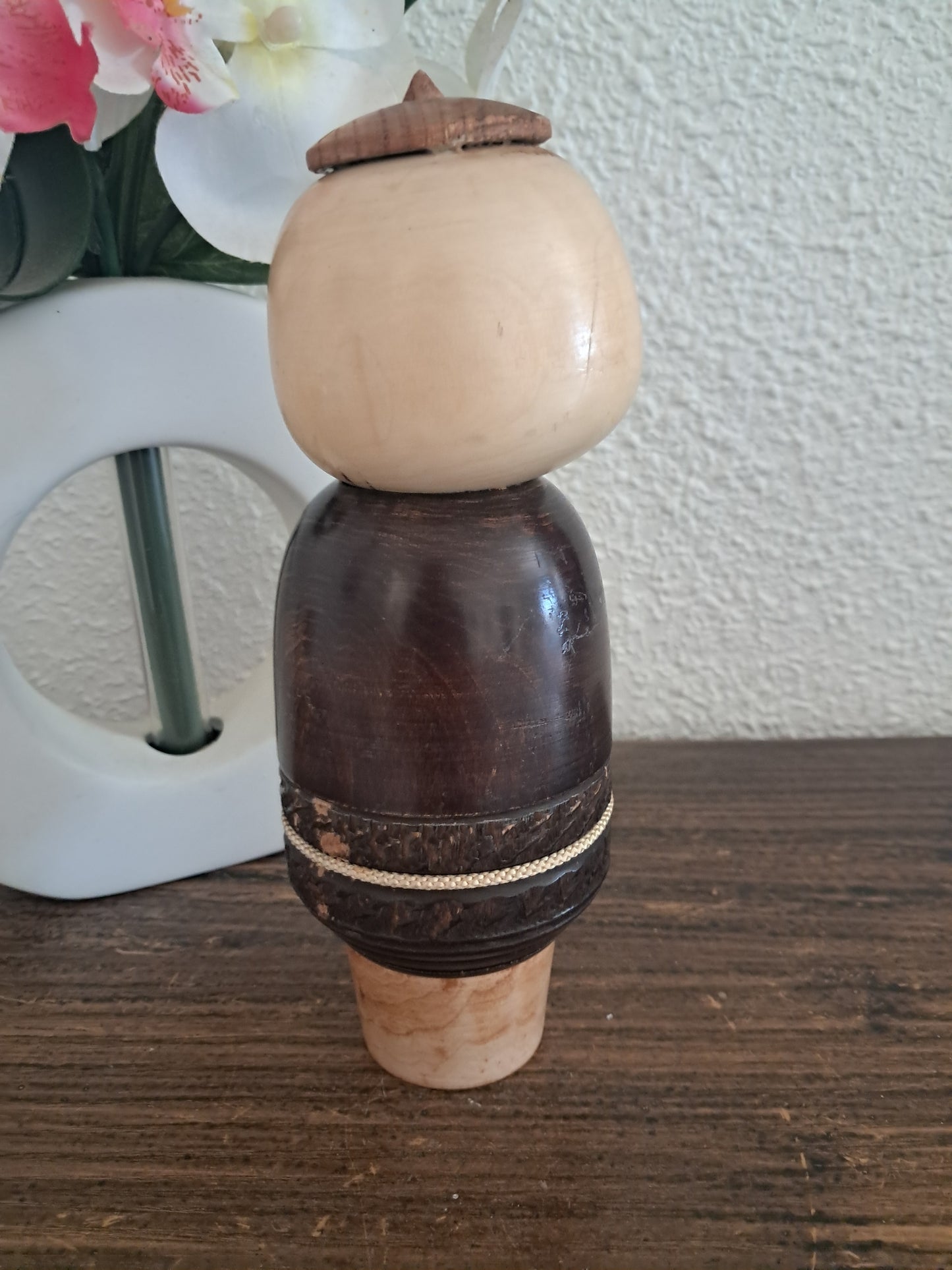 Rare vintage creative kokeshi made by Takahashi Tatsuro