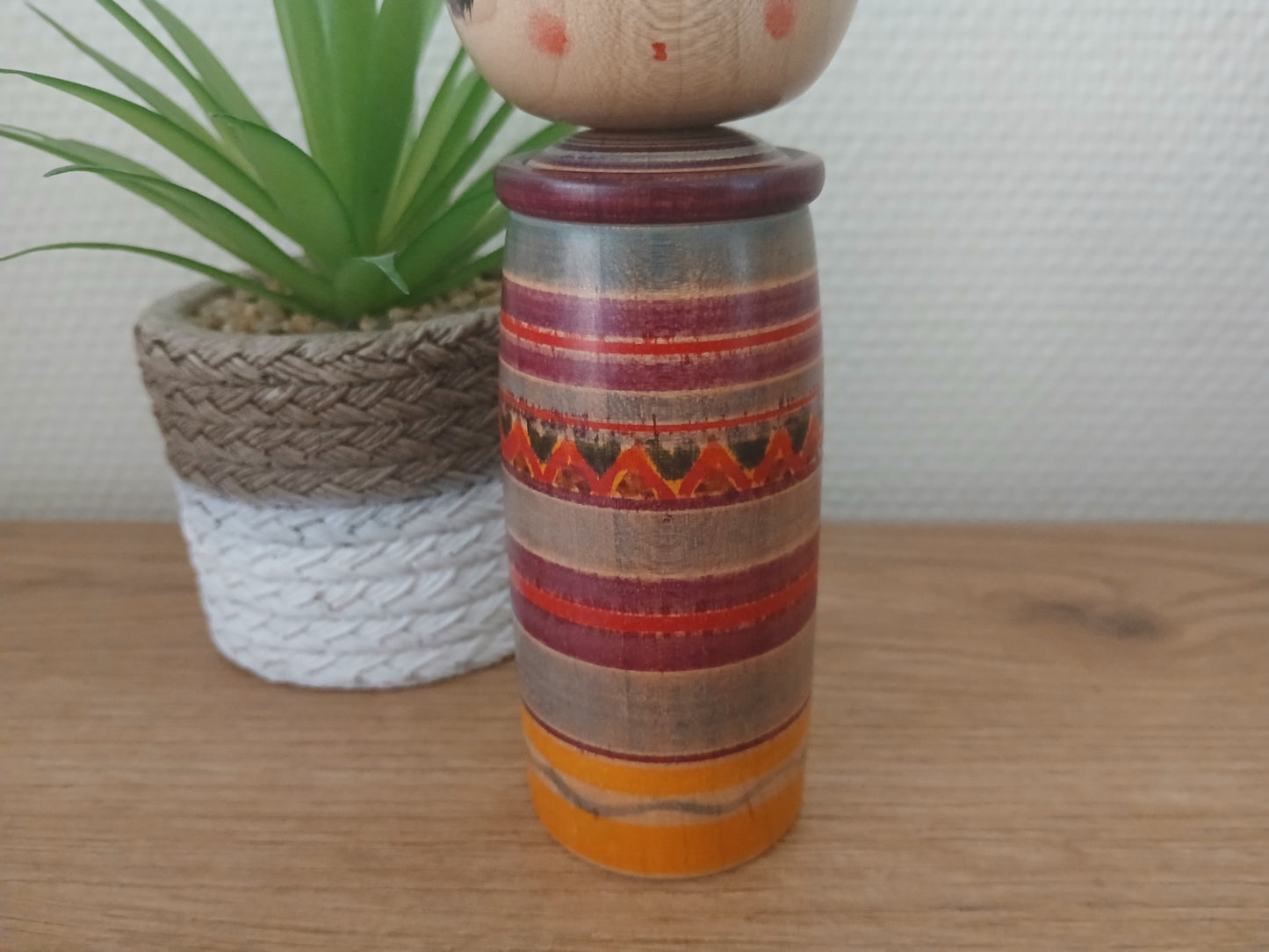 Vintage traditional Yajiro Kokeshi doll by Seikou Sato