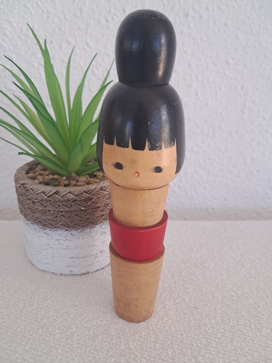 Rare Vintage Creative Kokeshi by Hideo Ishihara (1925-1999)