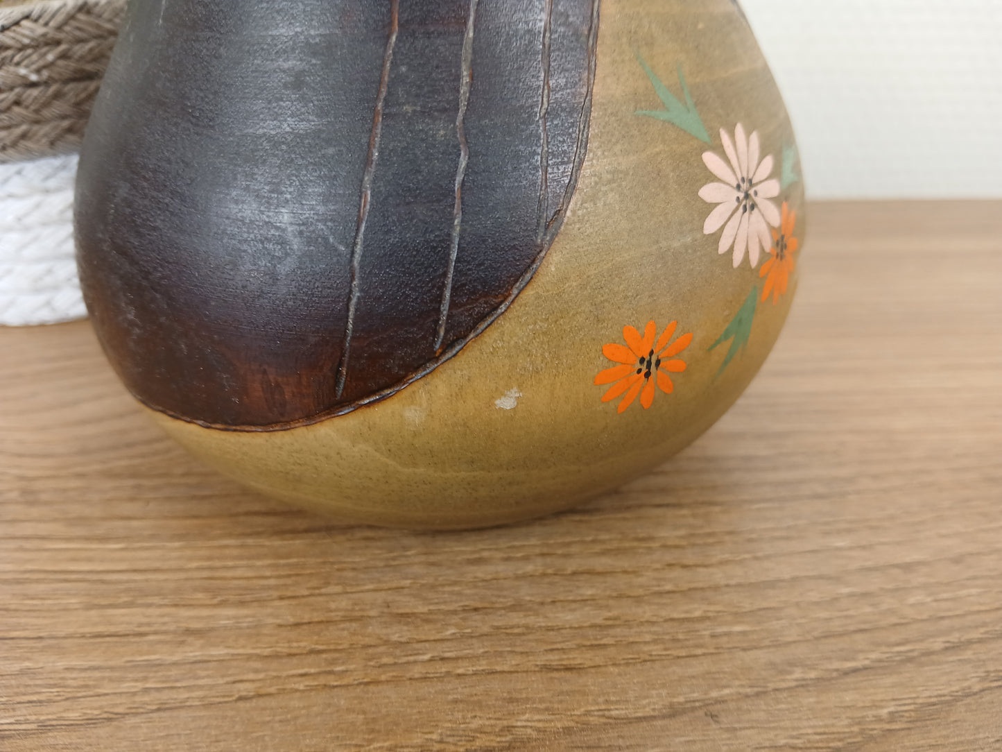 Vintage creative kokeshi by Kishi Sadao (1932-1998)