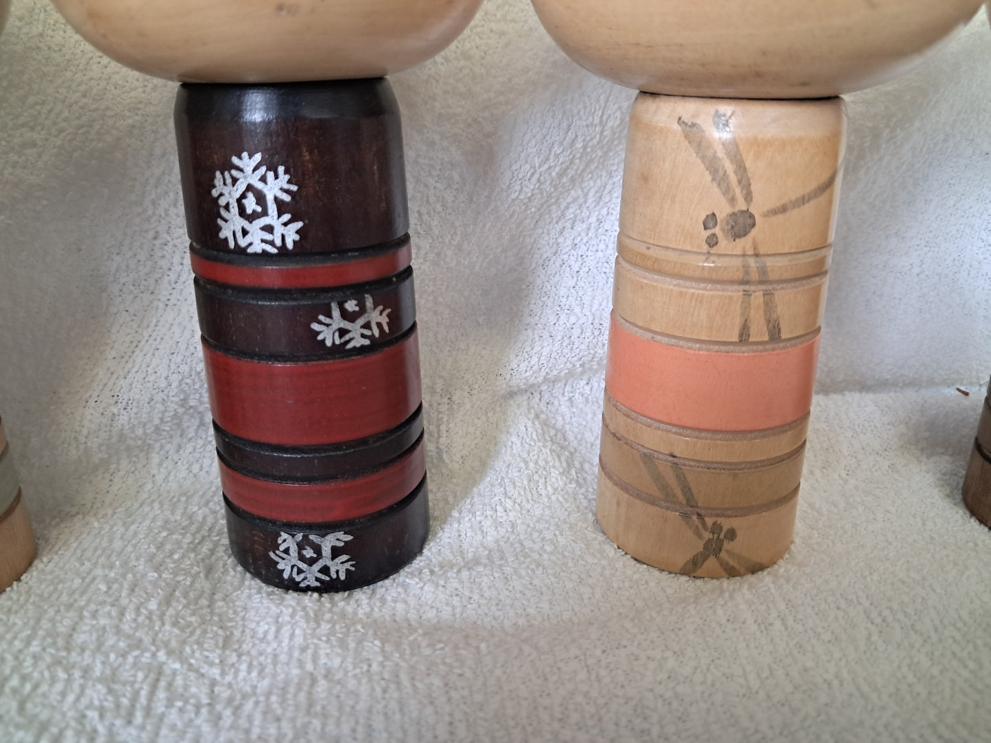 Rare Vintage 4 season kokeshi by Sanpei Yamanaka (1926-2012)