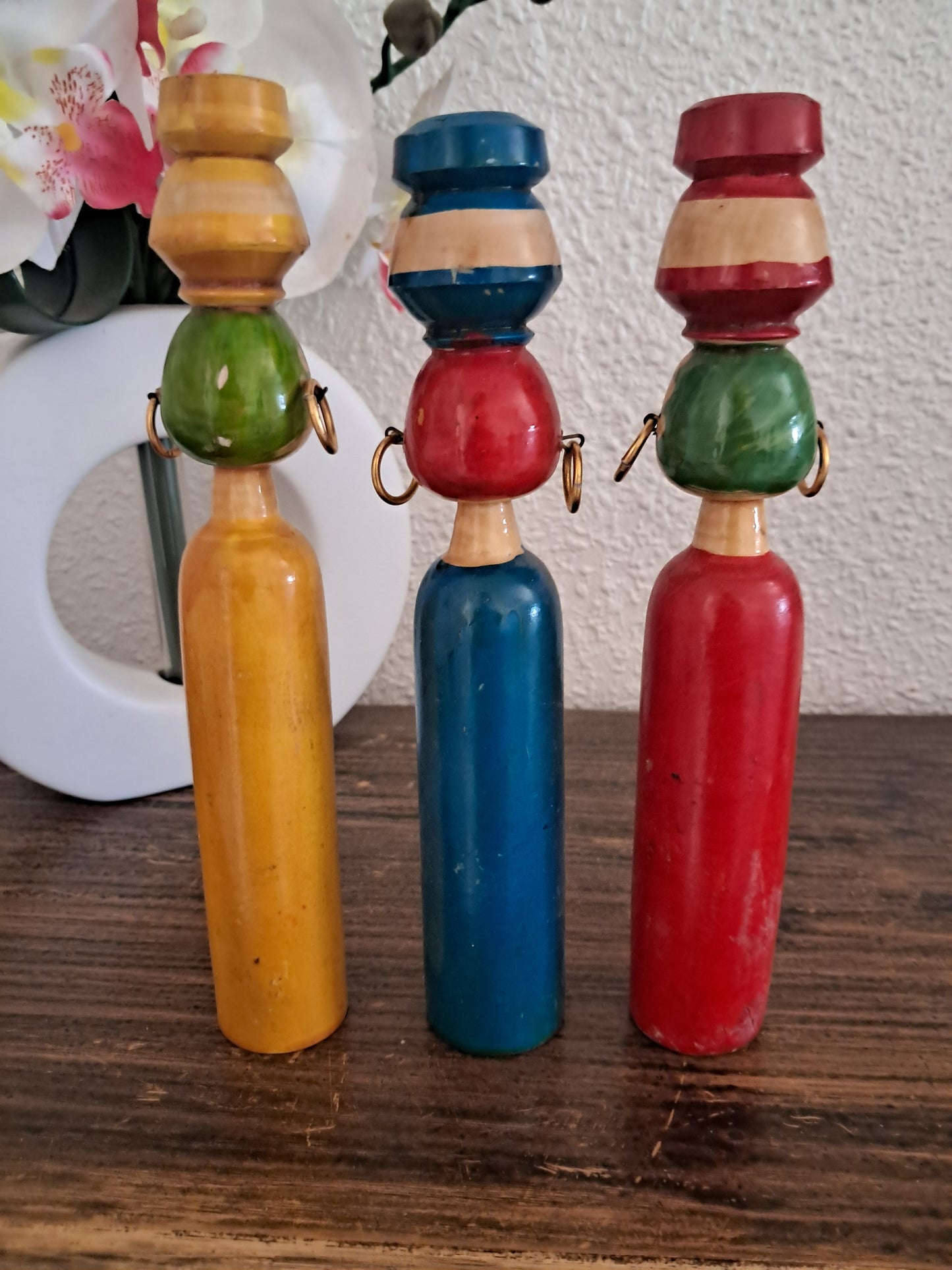 Set off 3 creative kokeshi