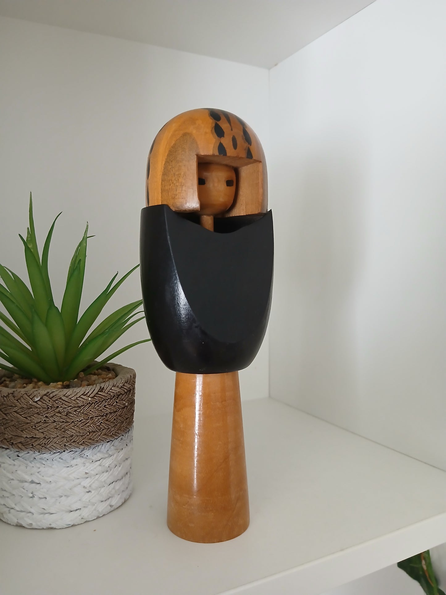 Rare creative kokeshi by renowned artisan Ikuyoshi Yokozuka