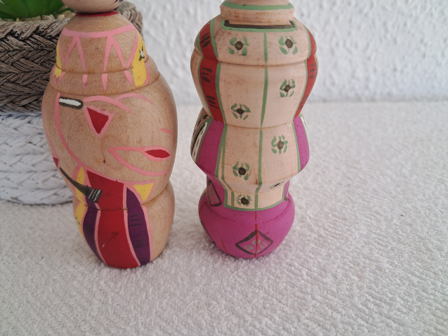 Set kokeshi Emperor and Empress