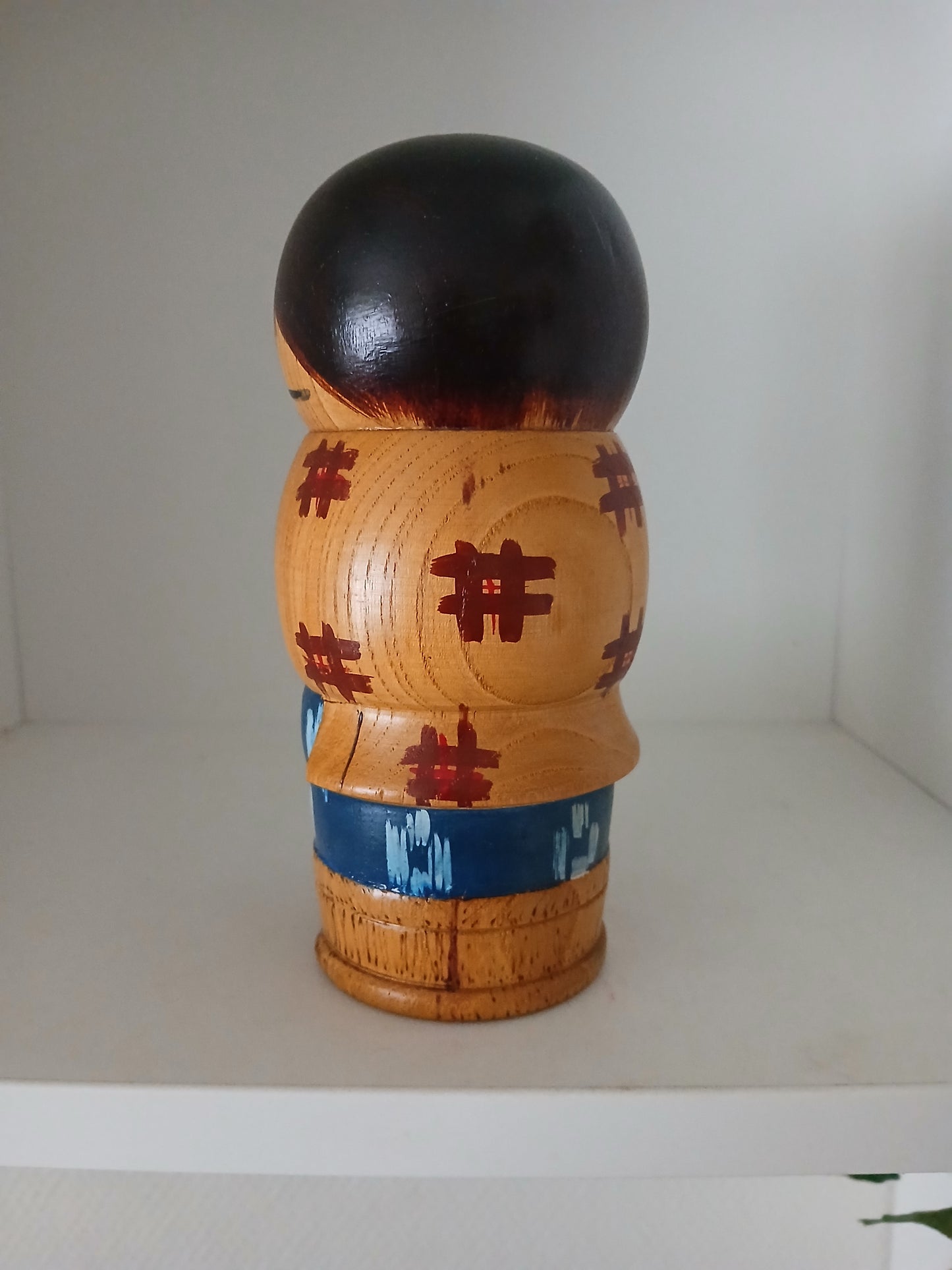 Rare Vintage Sosaku Kokeshi by Aoki Ryoka (1931-) 
