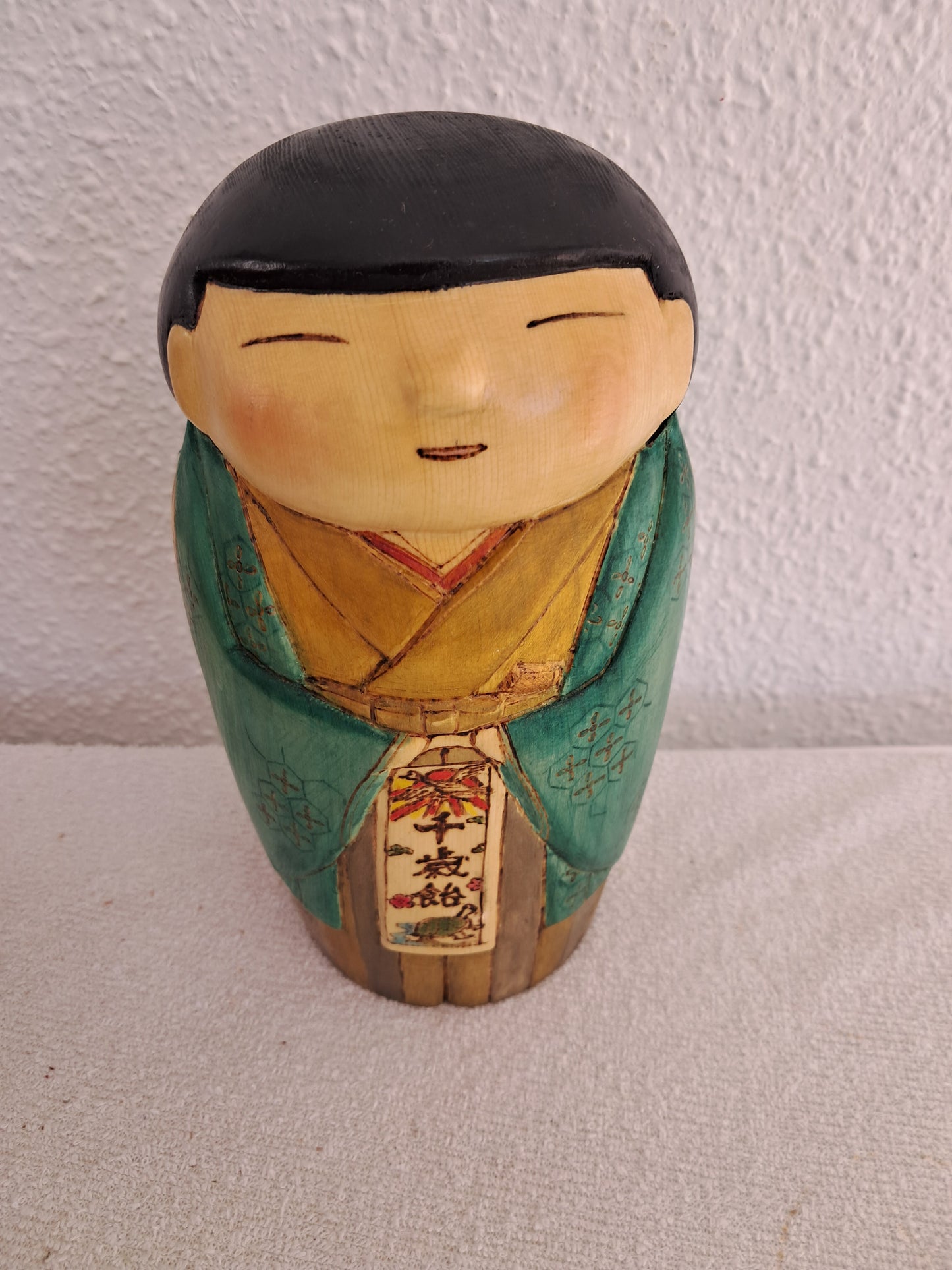 Exclusive Kokeshi made by Yuko Yamazaki (1956-)