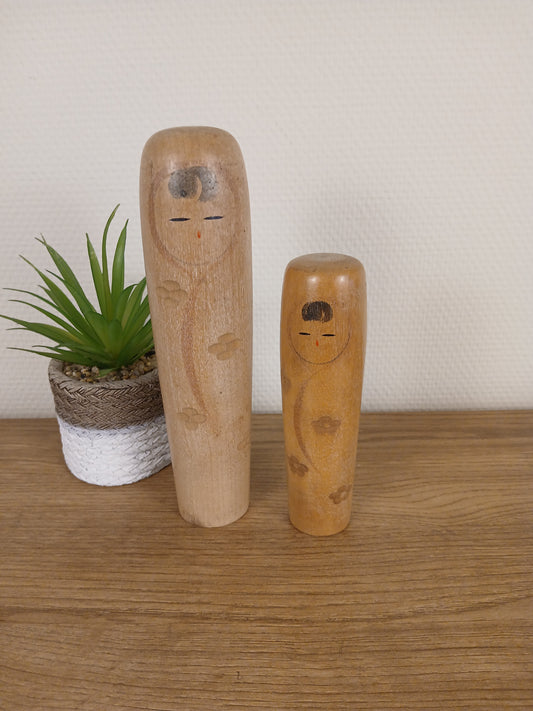 Vintage set creative kokeshi by Misui