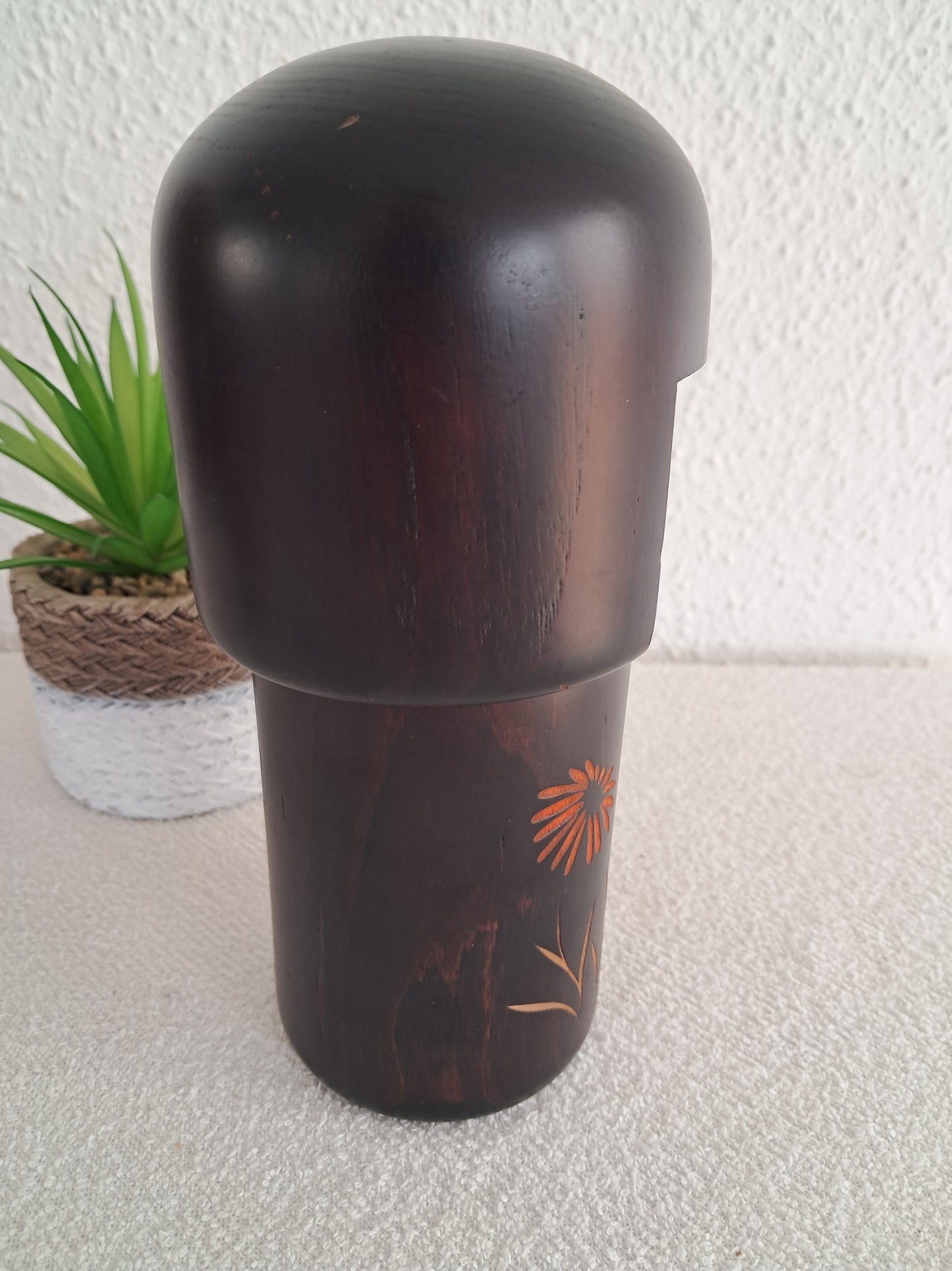 Vintage Gumma Kokeshi by Usaburo- with Trichet box