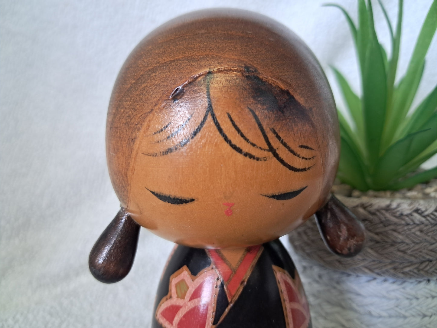 Vintage Sosaku kokeshi made by Kojo Tanaka - Made in 1982